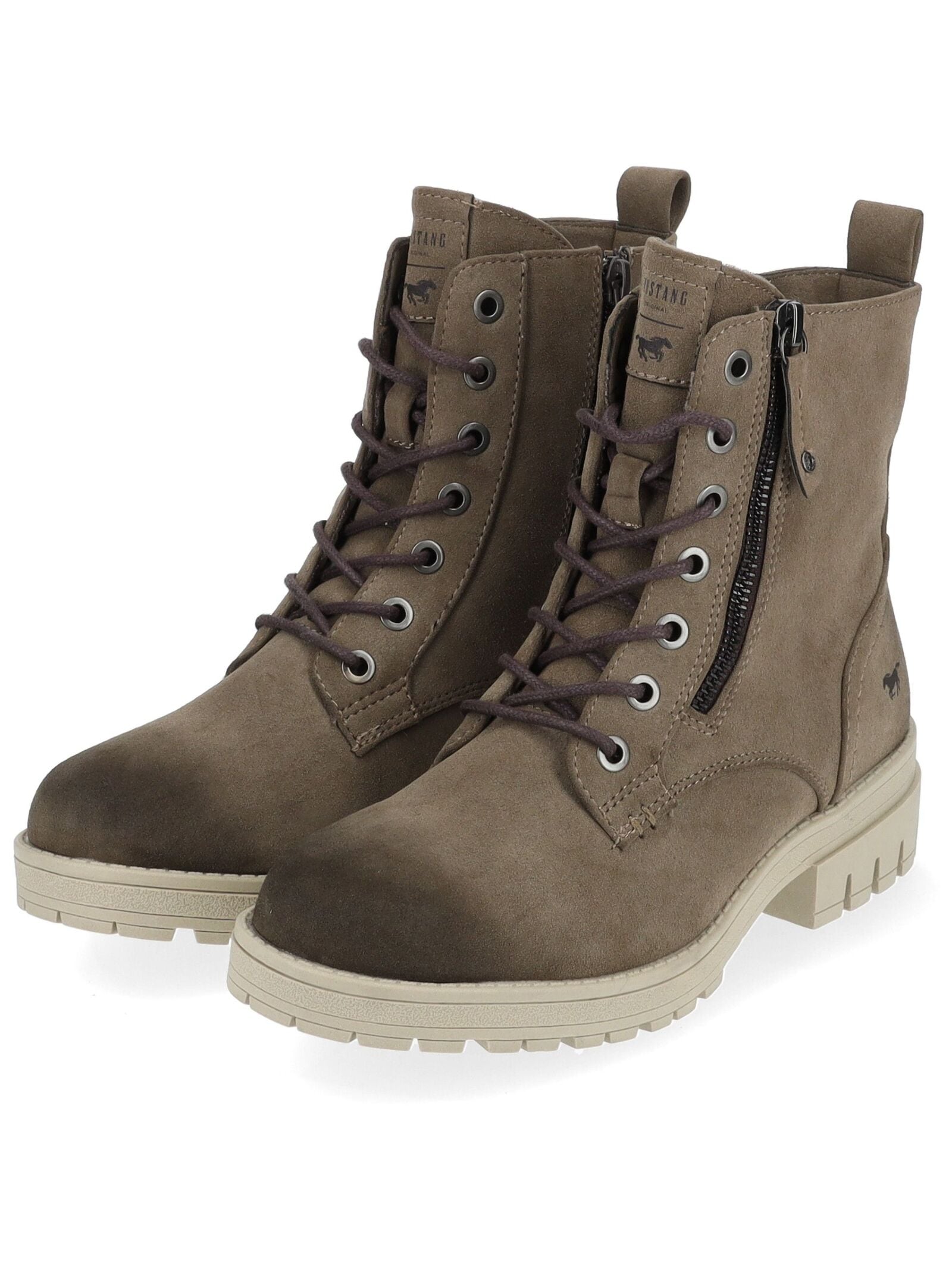 Mustang Shoes Schnürstiefelette »Mustang Shoes Stiefelette Lederimitat«