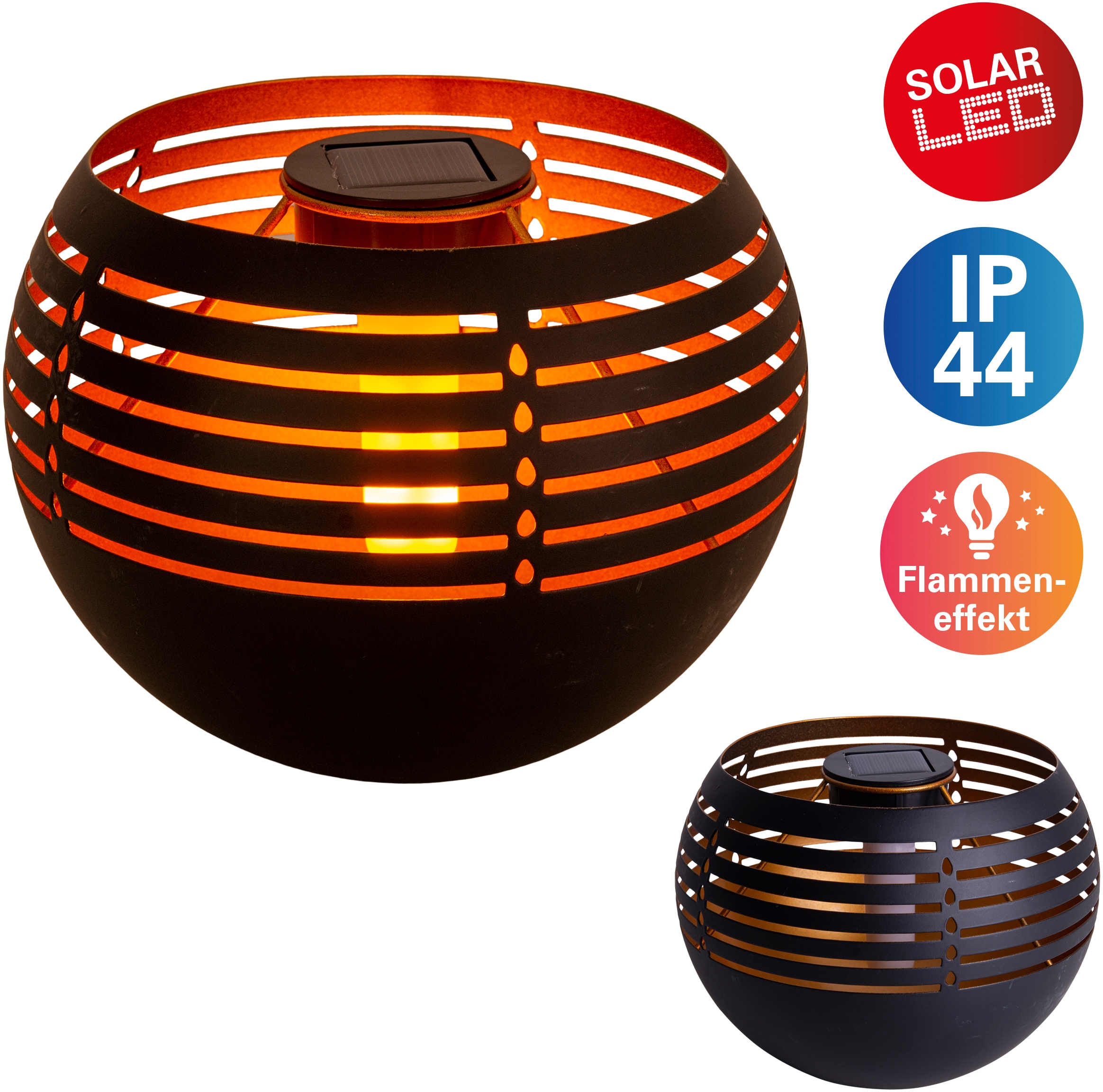 näve LED Außen-Tischleuchte "Solar-Tischleuchte" LED-Modul 1 Stk. Warmweiß günstig online kaufen