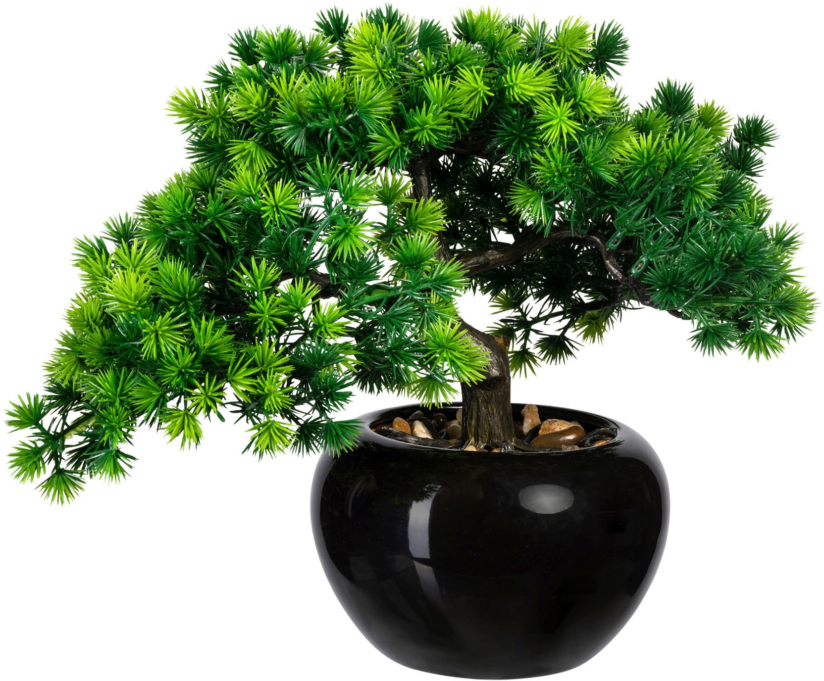 Creativ green Kunstbonsai "Bonsai Lärche", im Keramiktopf