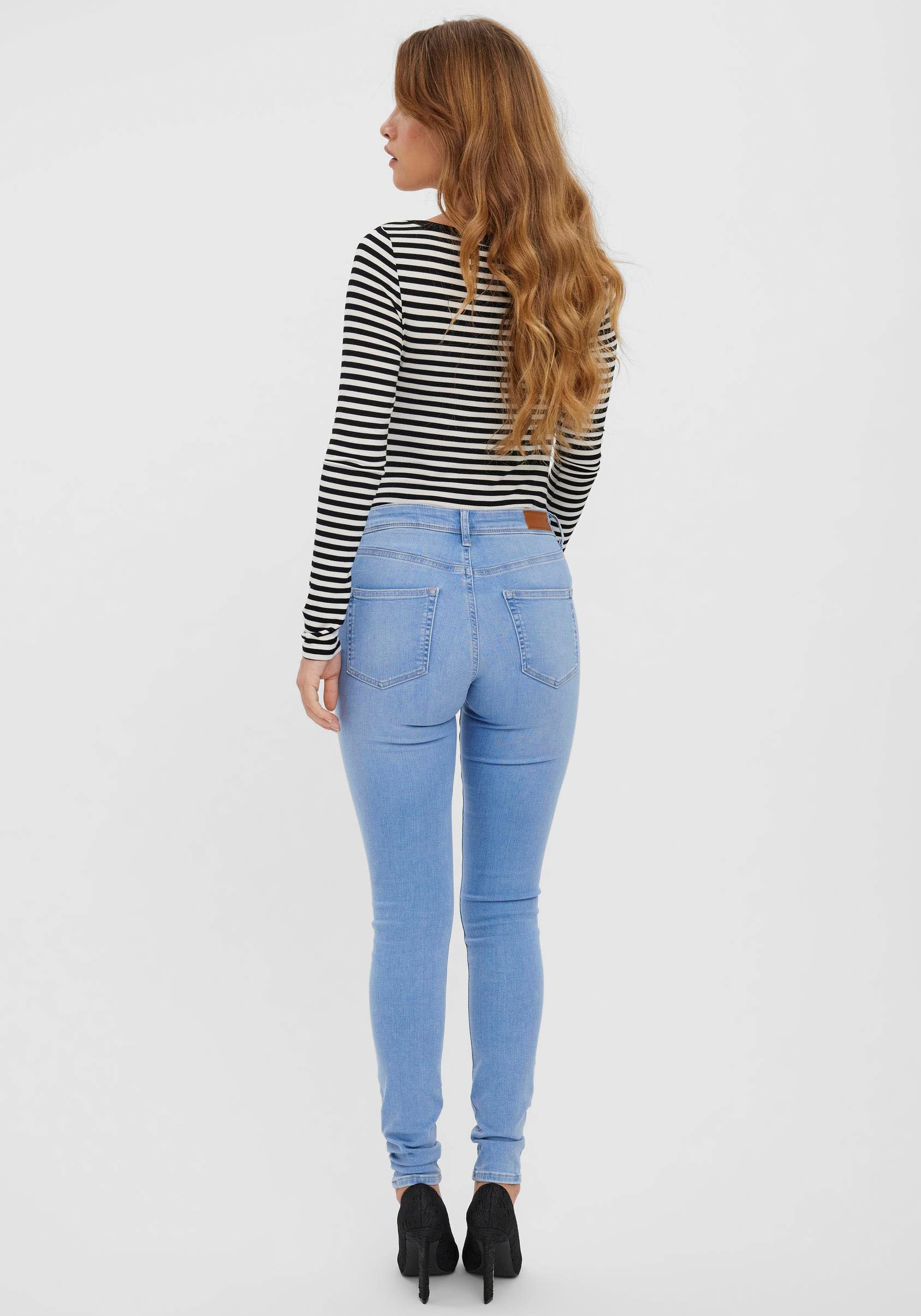Vero Moda Skinny-fit-Jeans "VMLUX MR SLIM JEANS RI371" günstig online kaufen