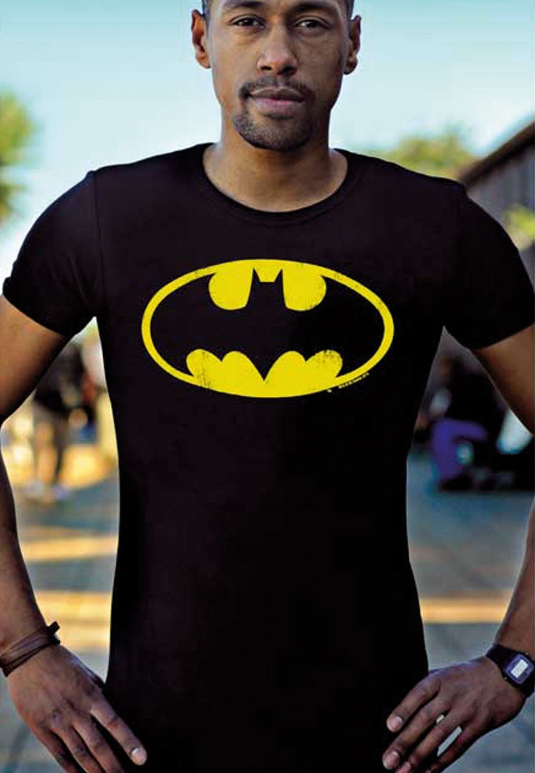 LOGOSHIRT T-Shirt »DC - Batman Logo«, mit Batman-Logo