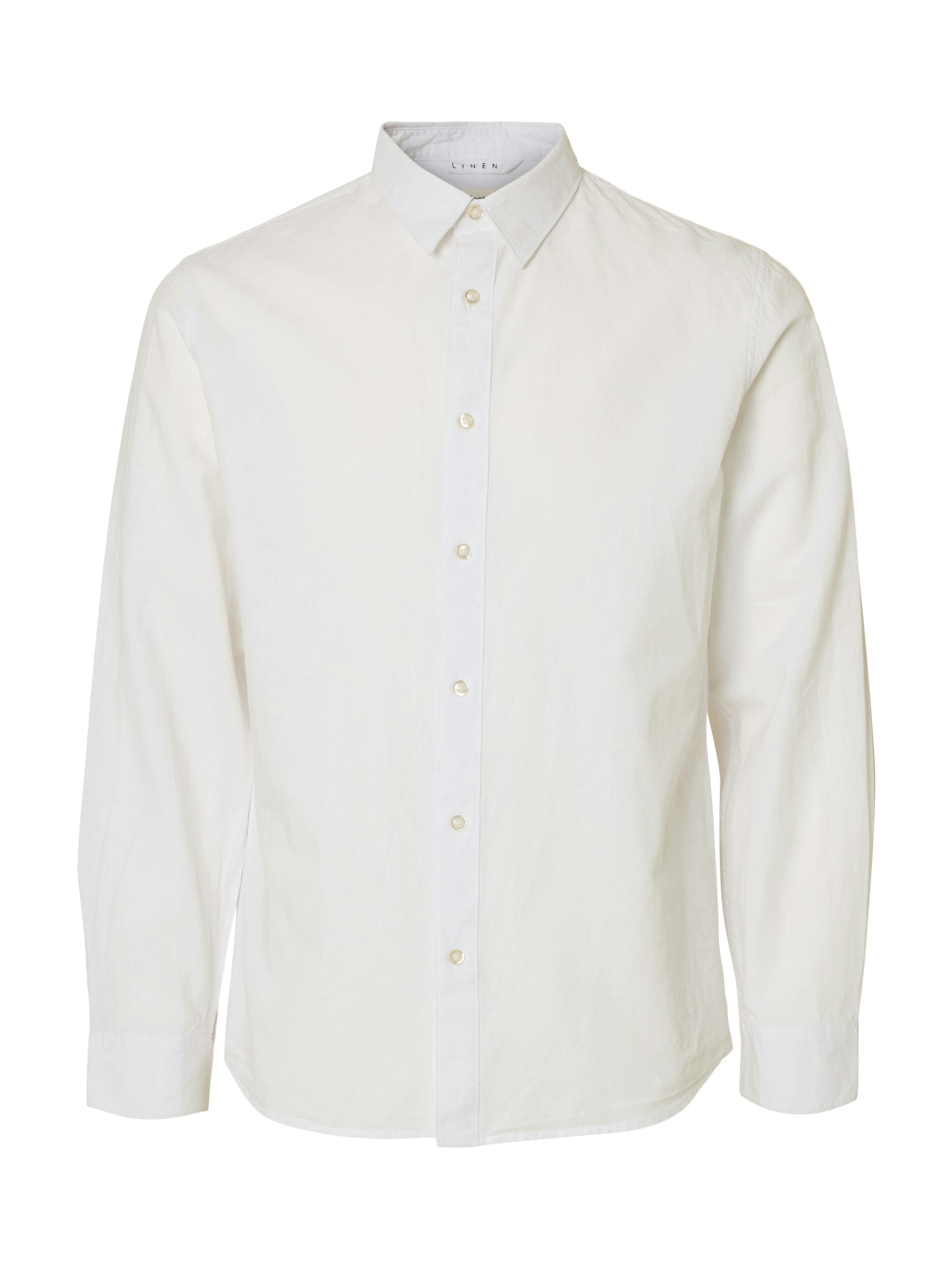 SELECTED HOMME Leinenhemd »SLHSLIMNEW-LINEN SHIRT LS NOOS«, unifarben