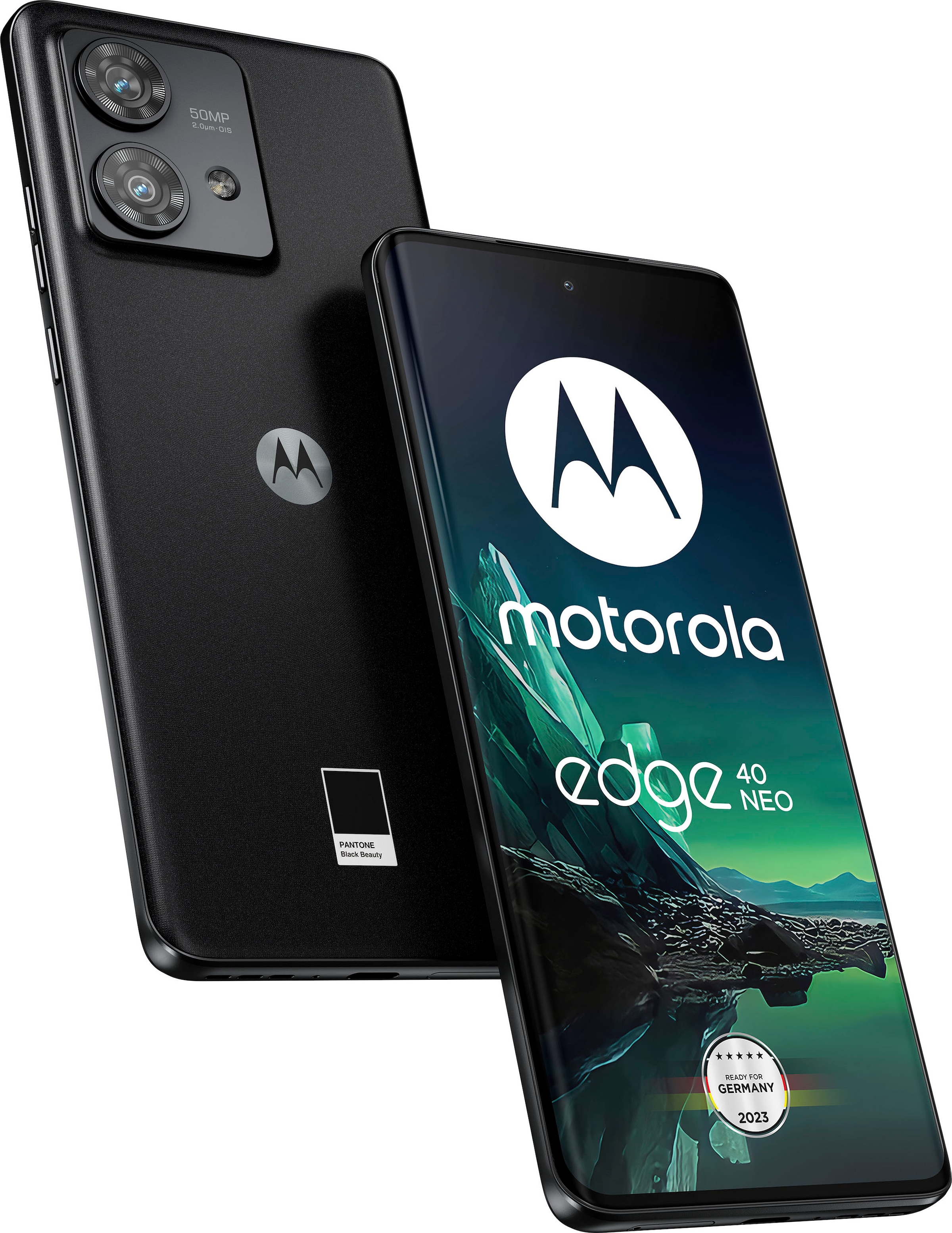 Motorola Smartphone »edge 40 neo, 256 GB«, Black Beauty, 16,64 cm/6,55 Zoll, 256 GB Speicherplatz, 50 MP Kamera
