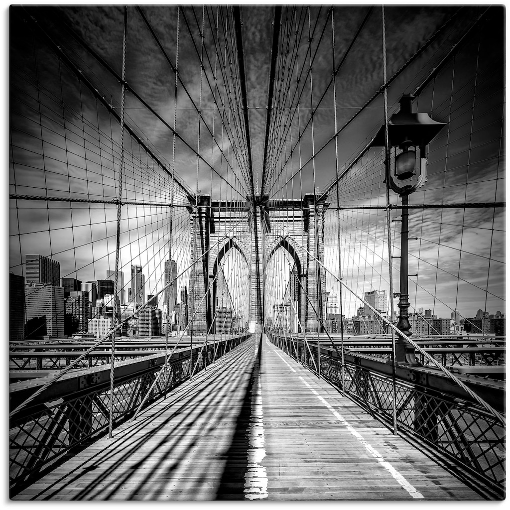 Artland Wandbild »New York City Brooklyn Bridge«, Amerika, (1 St.)