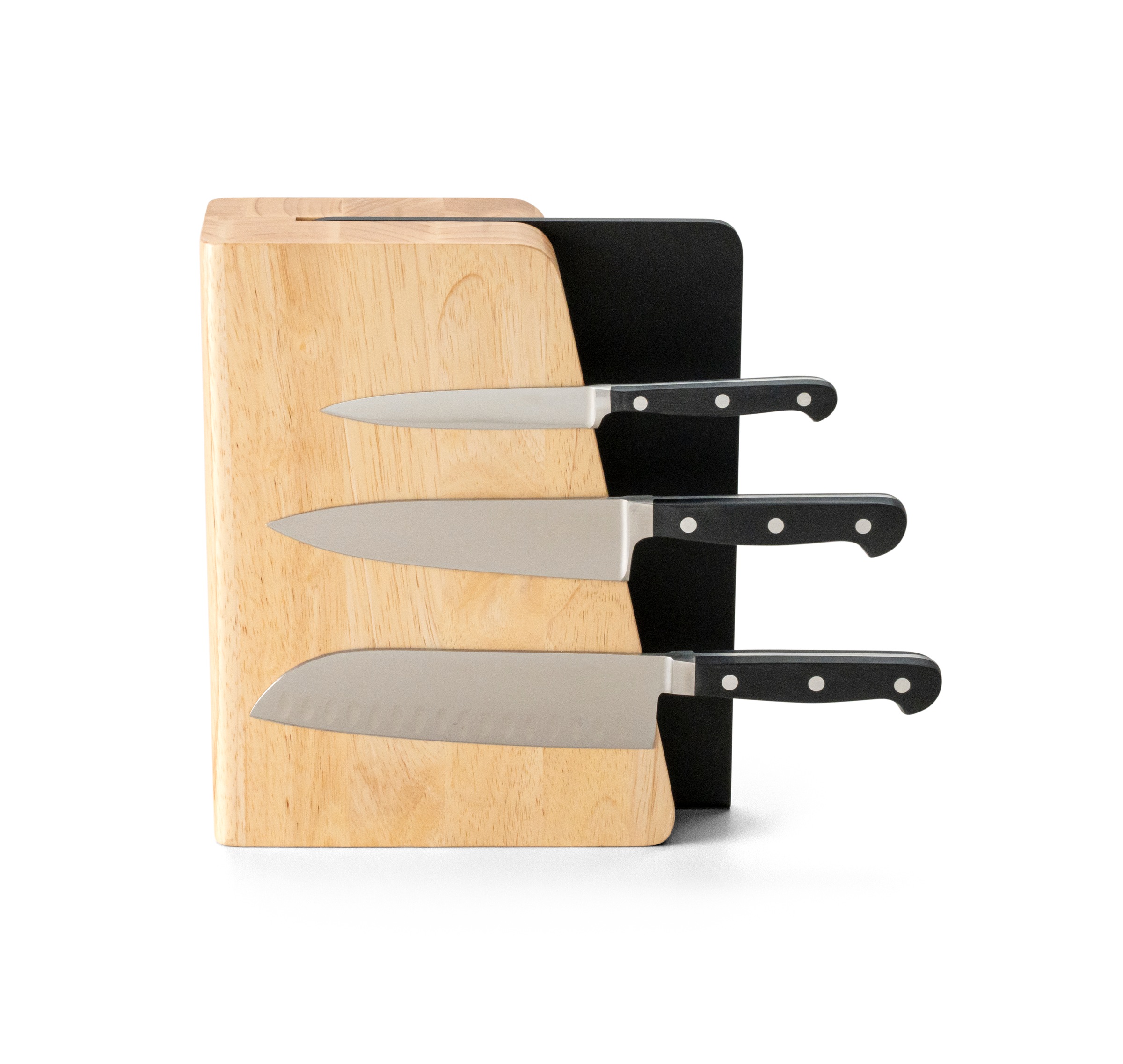 Continenta Messerblock »magnetisch, inkl. Duracore Schneidebrett, Gummibaum« 2 magnetisch auf beiden Seiten