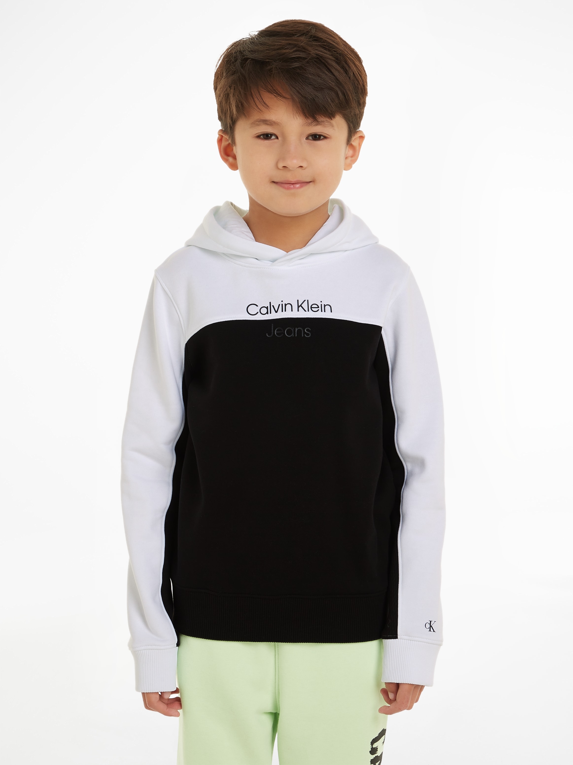Calvin Klein Jeans bestellen »TERRY REG. Jahre BAUR BLOCK für bis HOODIE«, Kinder Sweatshirt 16 COLOR 