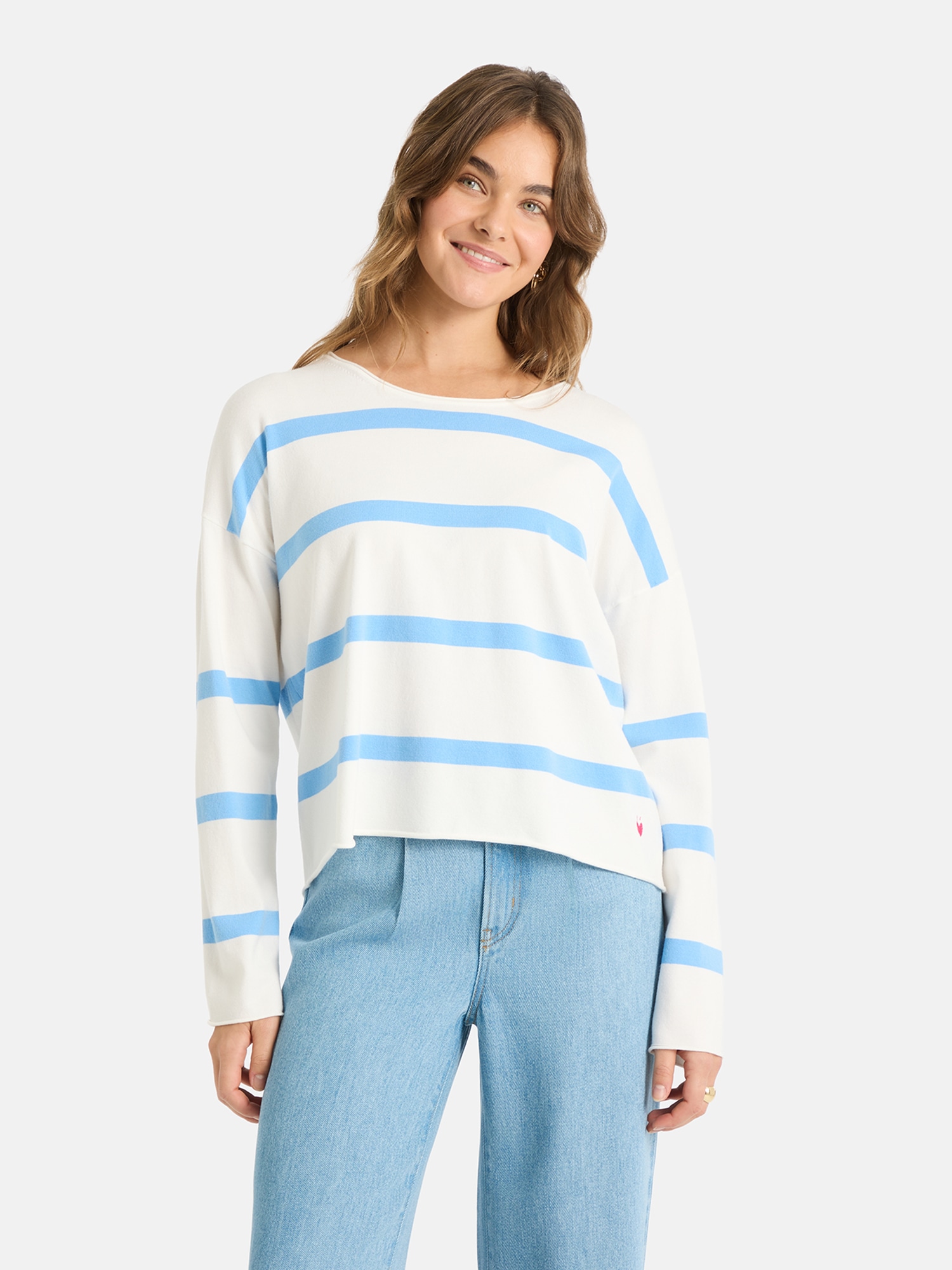 Lieblingsstück Rundhalspullover "MarciEP" mit überschnittenen Schultern günstig online kaufen