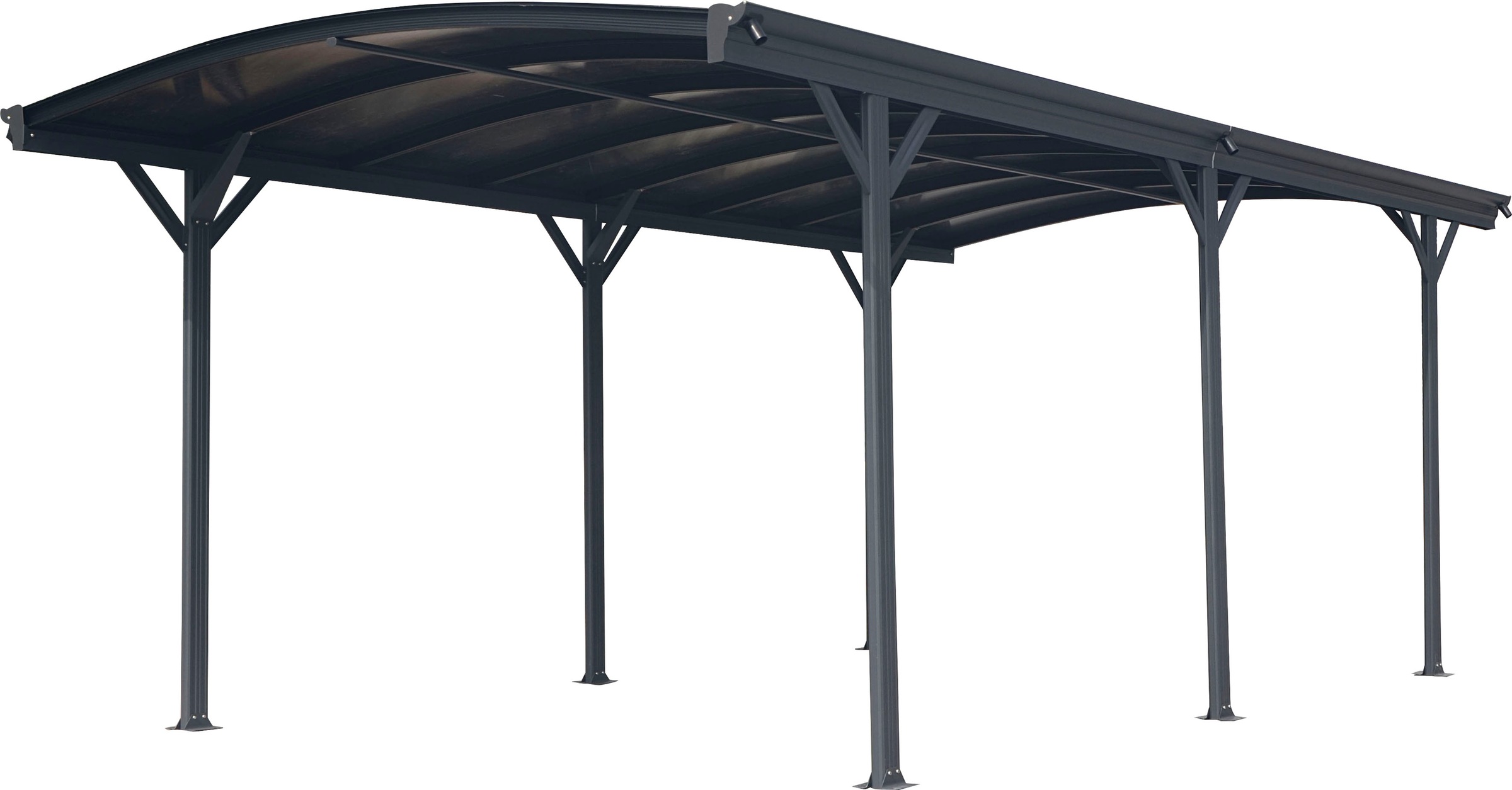 WESTMANN Einzelcarport »Rundbogen«, Aluminium, 276 cm, Anthrazit, aus Aluminium,... kaufen
