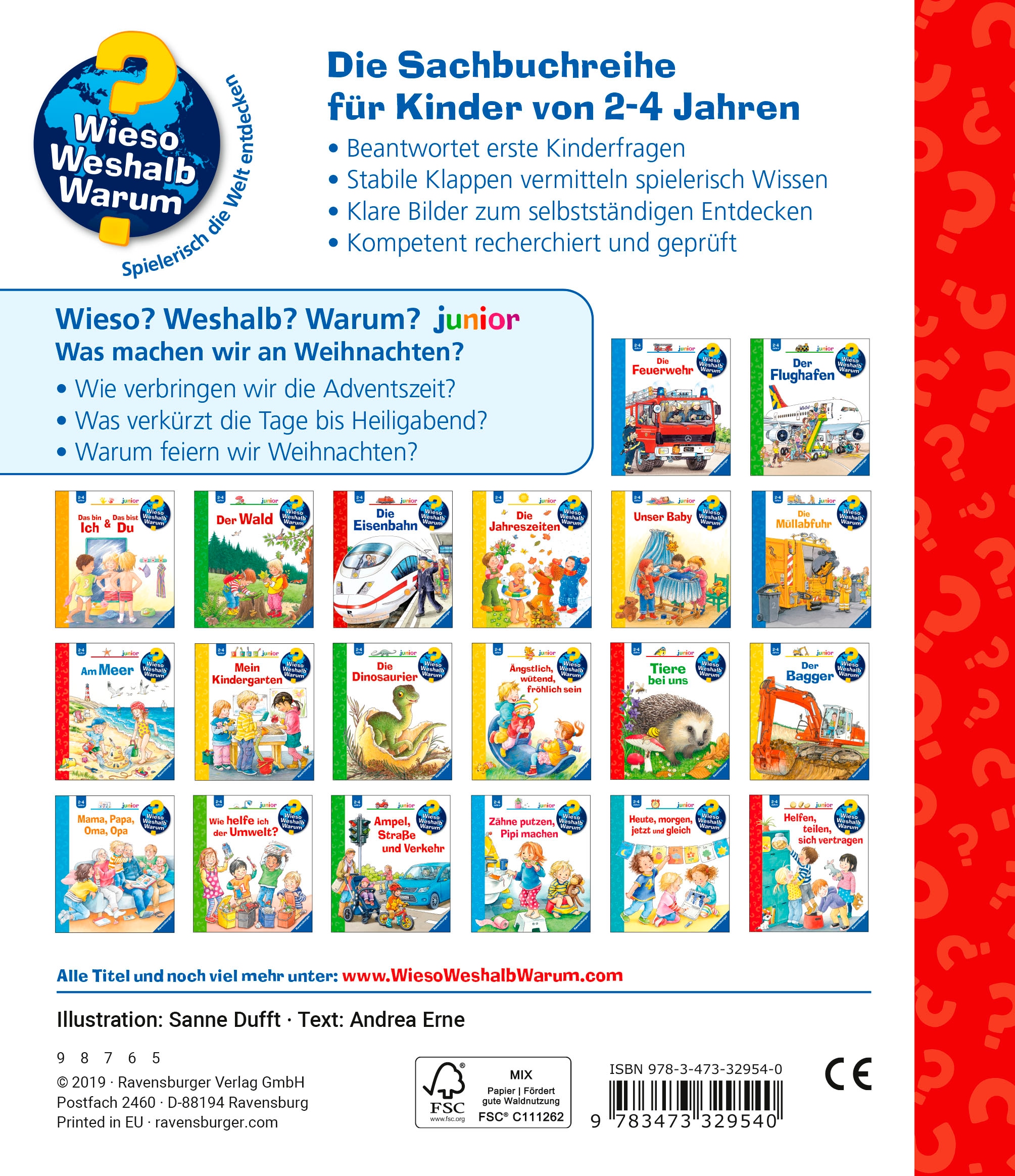 Ravensburger Buch »Wieso? Weshalb? Warum? junior, Band 44: Was machen wir an Weihnachten?«, FSC® - schützt Wald - weltweit