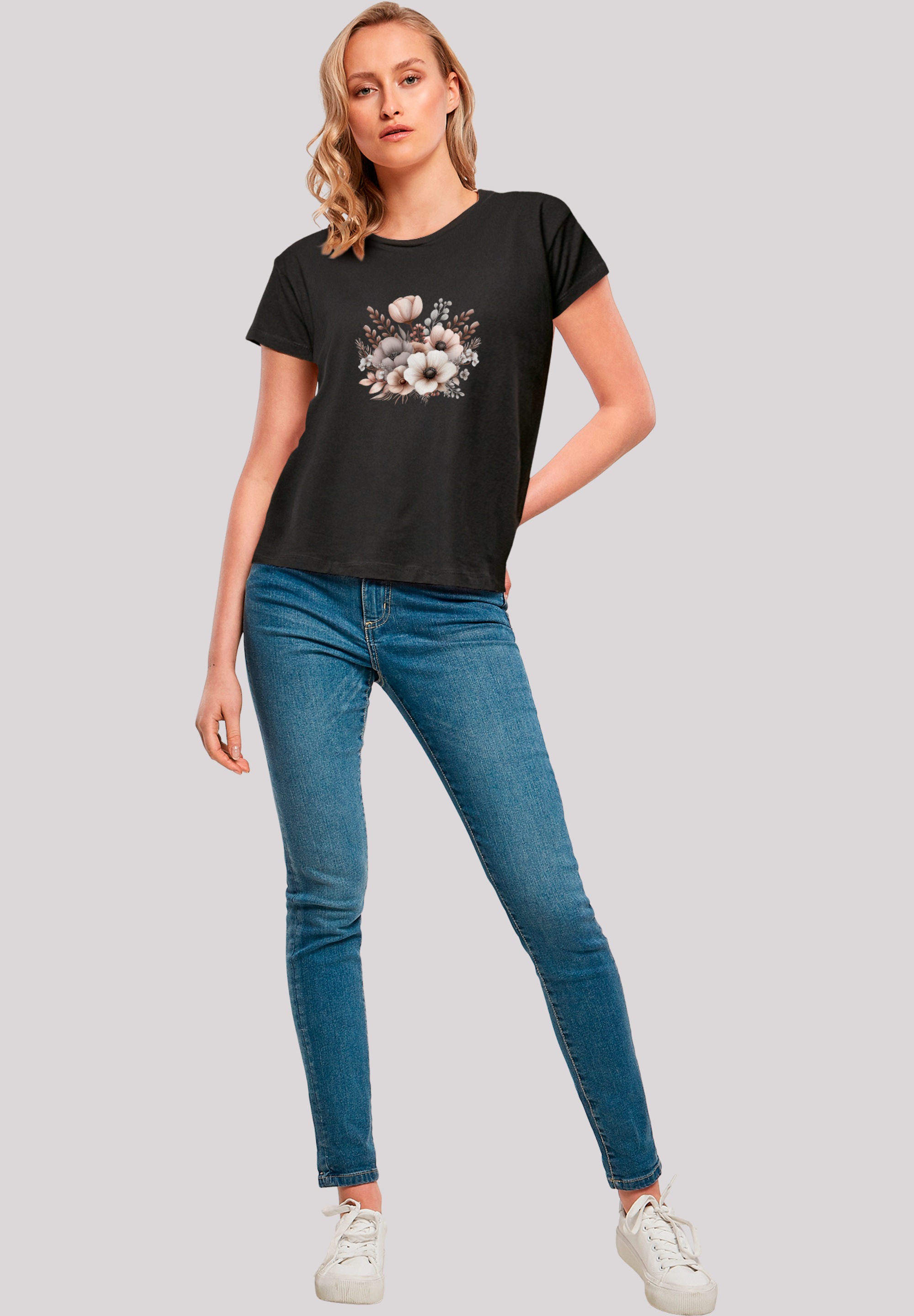 F4NT4STIC T-Shirt »Blumenstrauß Boho«, Premium Qualität