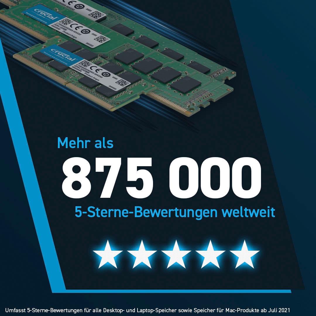 Crucial Arbeitsspeicher »16GB DDR5-4800 SODIMM«