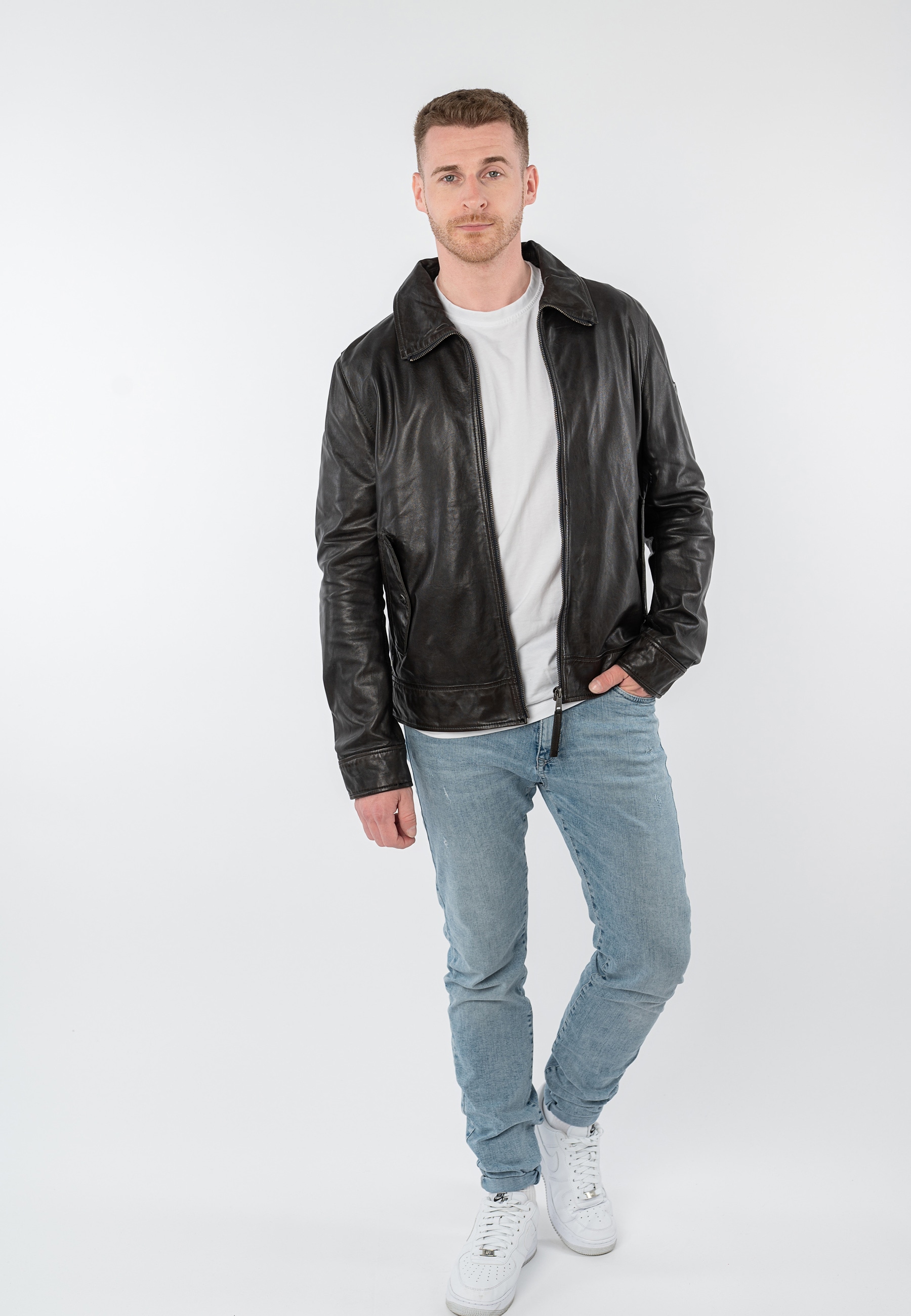 Mauritius Lederjacke »MMVylli« mit Umlegekragen