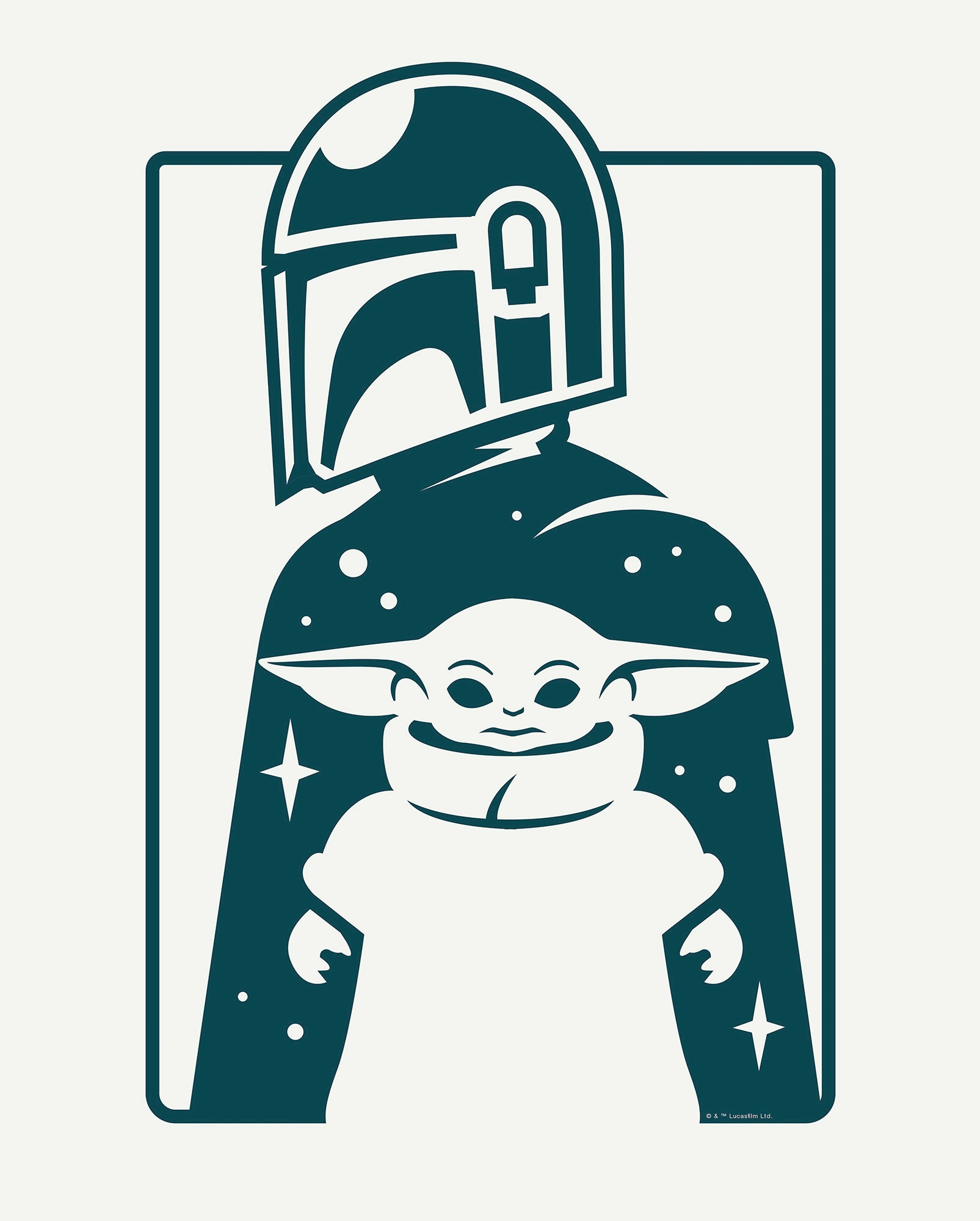 Komar Wandbild "Mandalorian The Child and Father" Disney  Star Wars 1 Stk. günstig online kaufen