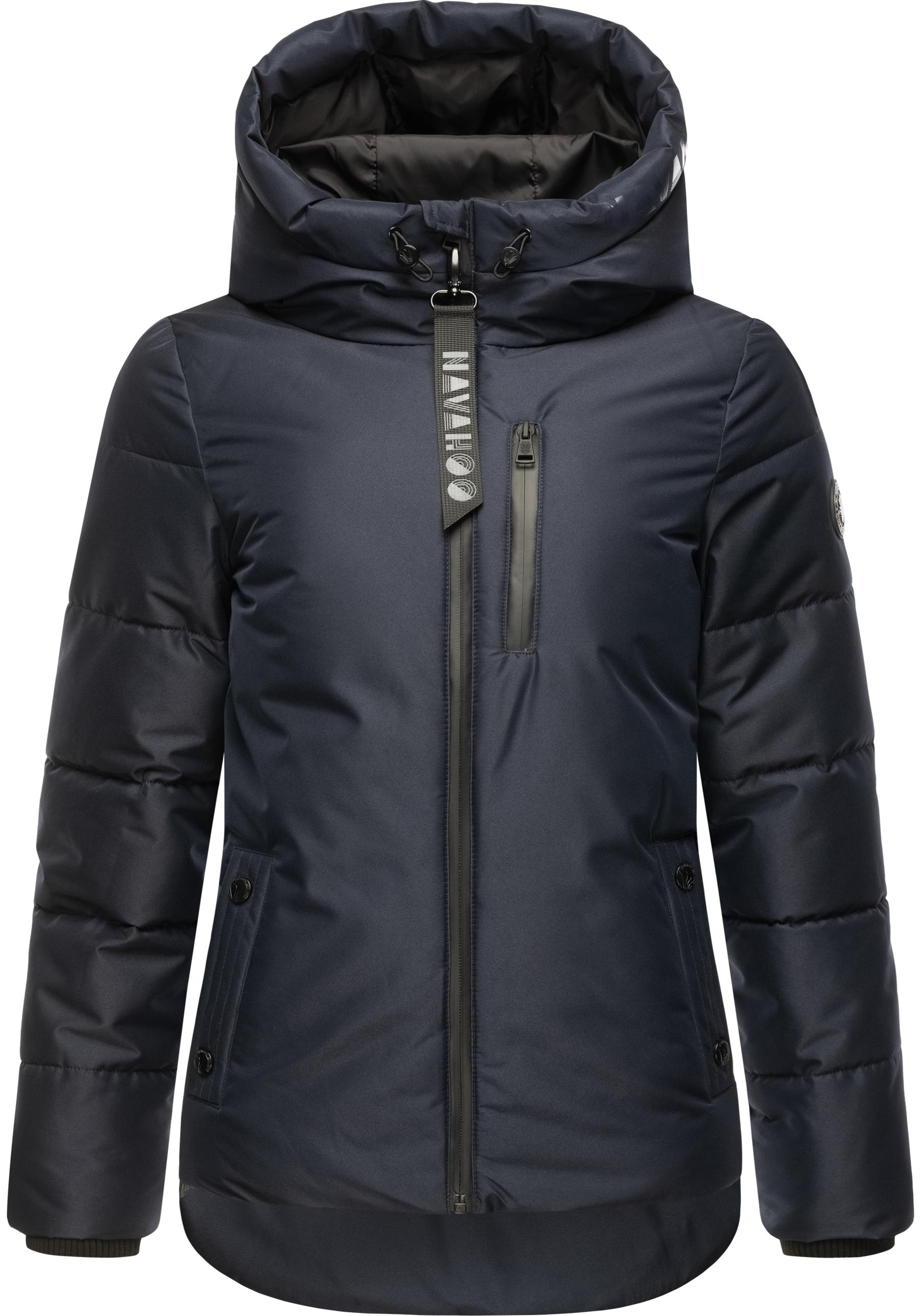 Navahoo Steppjacke "Krümelein", mit Kapuze, stylische Damen Winterjacke mit dezenter Steppung