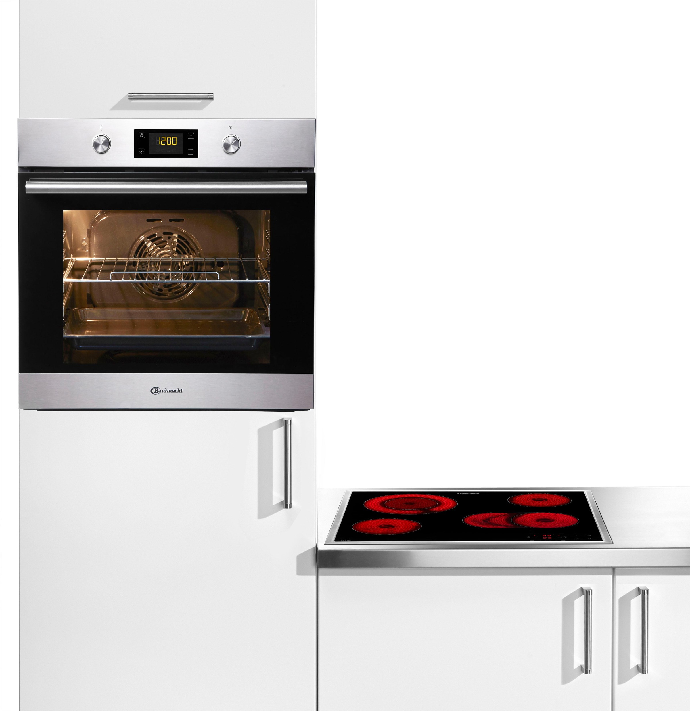 Backofen-Set »BAKO VULCANO«, BAR2 KP8V2 IN, mit Backauszug, Pyrolyse-Selbstreinigung,...