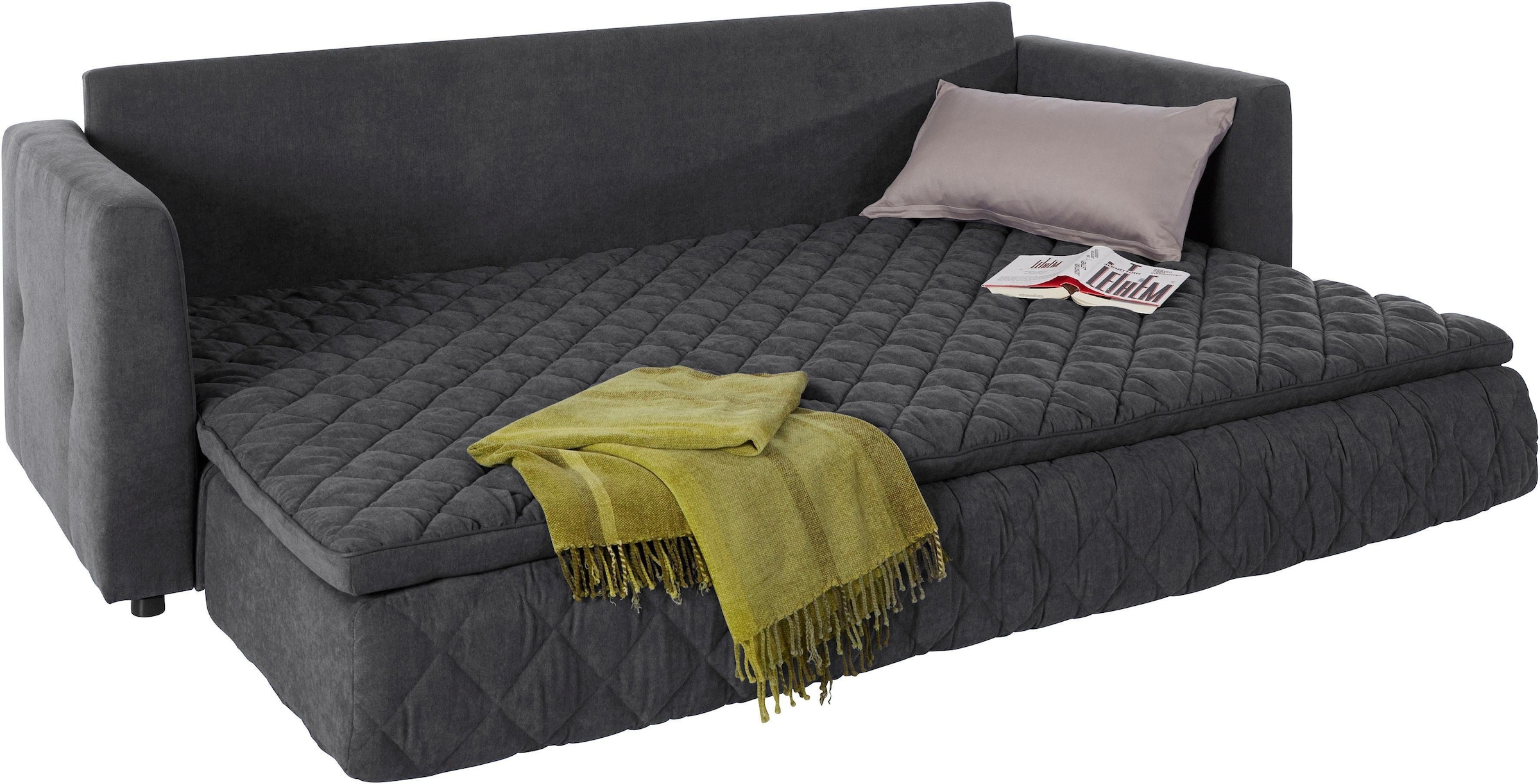 INOSIGN Schlafsofa "Kelly" Topper inklusive; mit Federkern, Bezug ist abneh günstig online kaufen