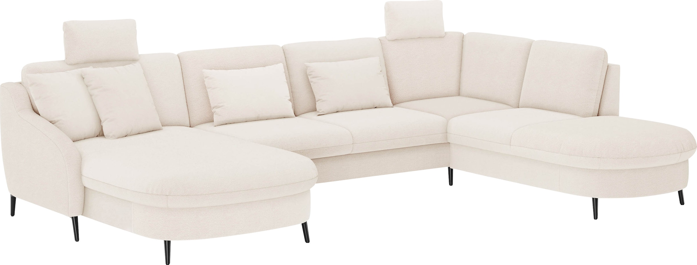 sit&more Wohnlandschaft »Soul U-Form«, wahlweise mit Bettfunktion und Bettkasten oder Schubkasten