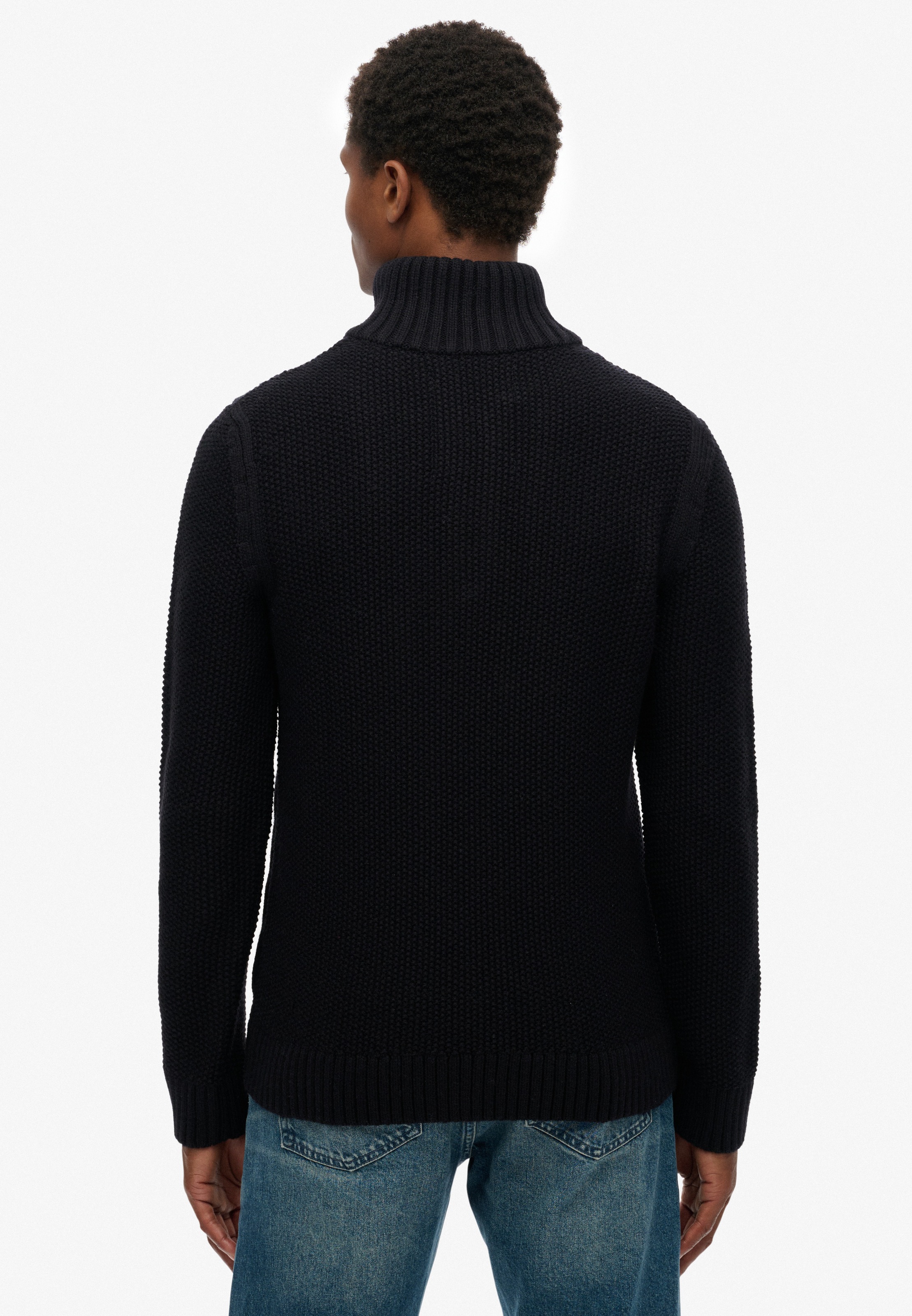 Superdry Strickpullover "JACOB CABLE KNIT HALF ZIP" günstig online kaufen