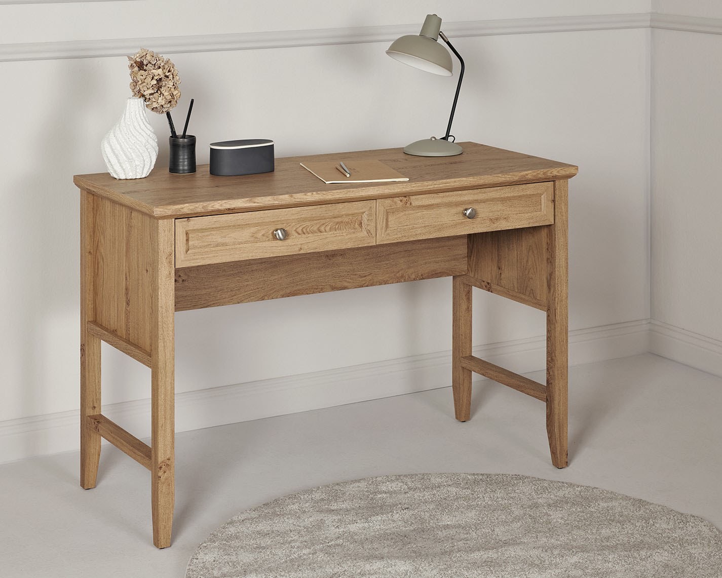 Jahnke Schreibtisch »CLASSIC D 120« Schreibtisch, Schminktisch, Konsole, 2 Schubladen, Breite: 120 cm
