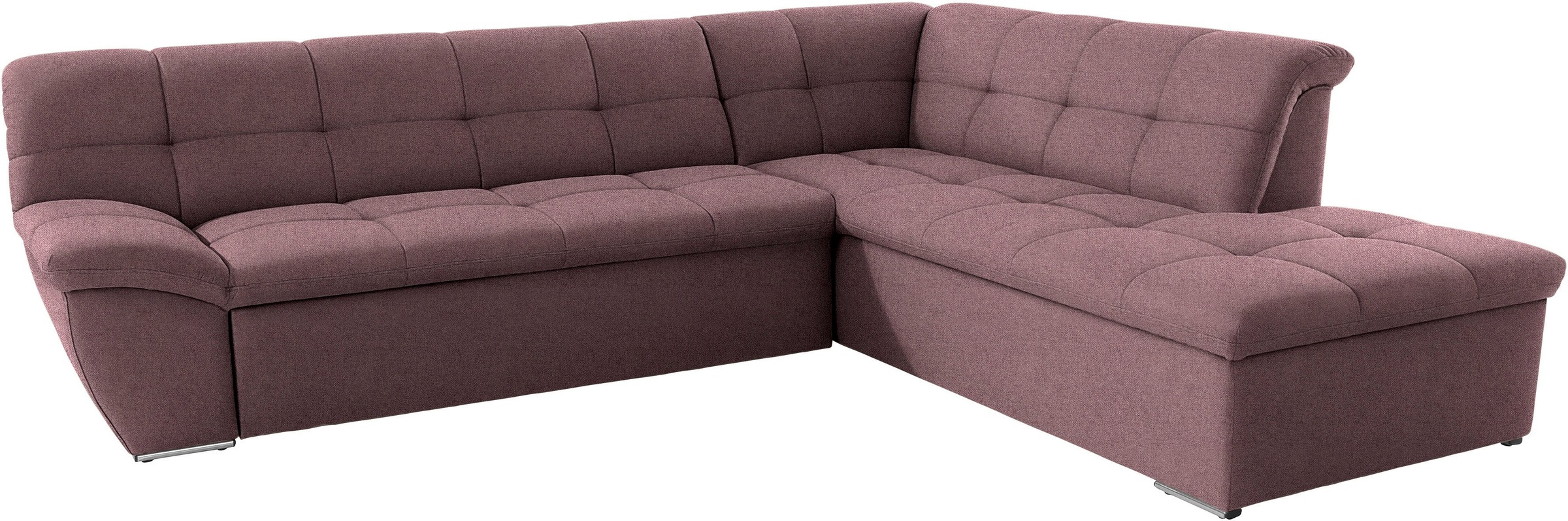 Thumbnail - DOMO collection Ecksofa "Lagoa, moderne Sitzheftung, bequem und komfortabel, L-Form", wahlweise mit Bettfunktion, frei i...