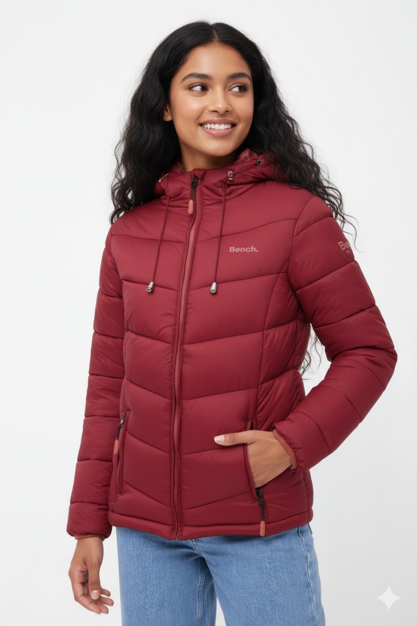 Bench. Steppjacke "JIYRA", mit Kapuze, leichte, taillierte Übergangsjacke m günstig online kaufen