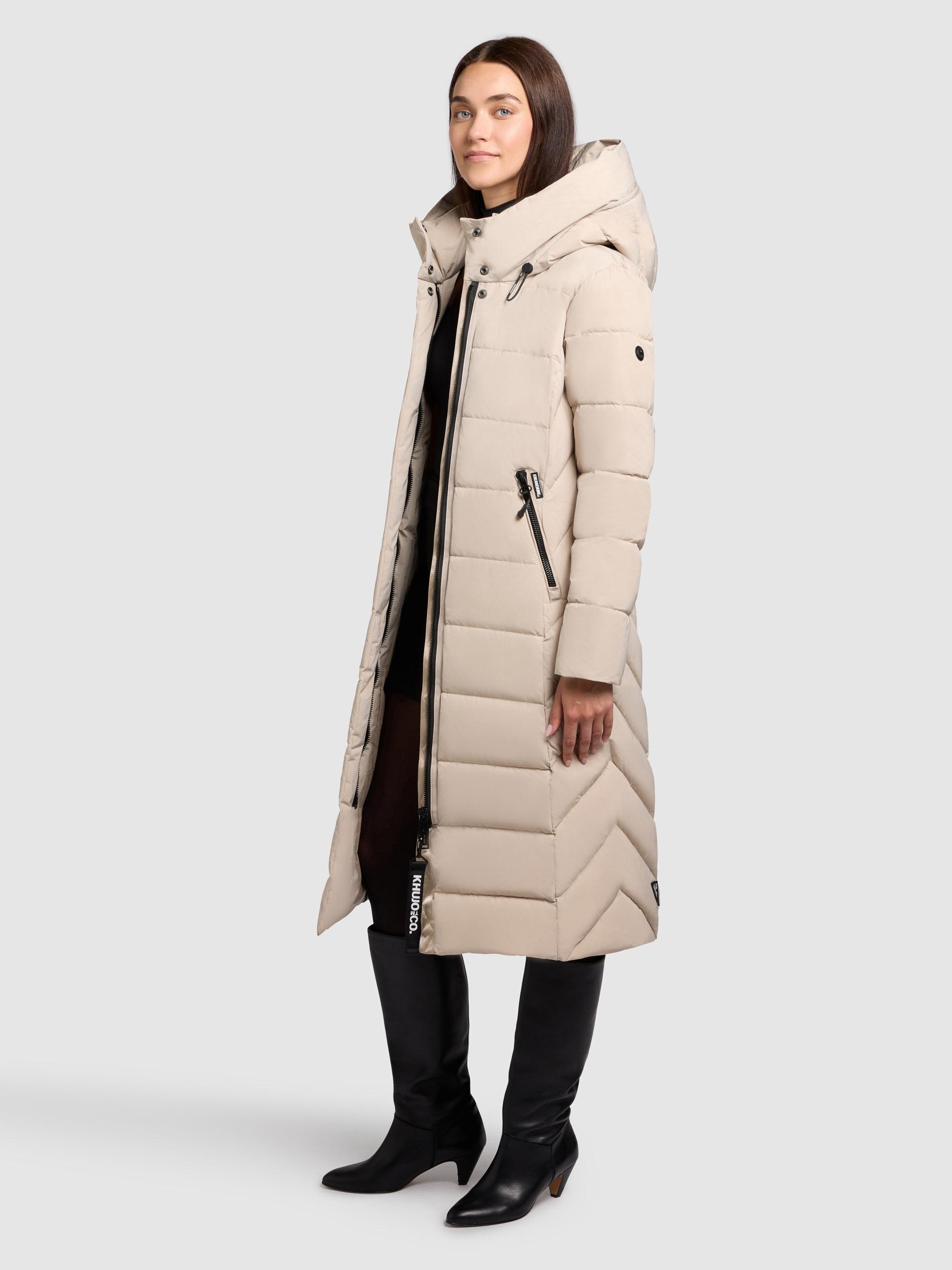 khujo Wintermantel "Sensy-YM", Warmer Steppmantel mit Kapuze günstig online kaufen