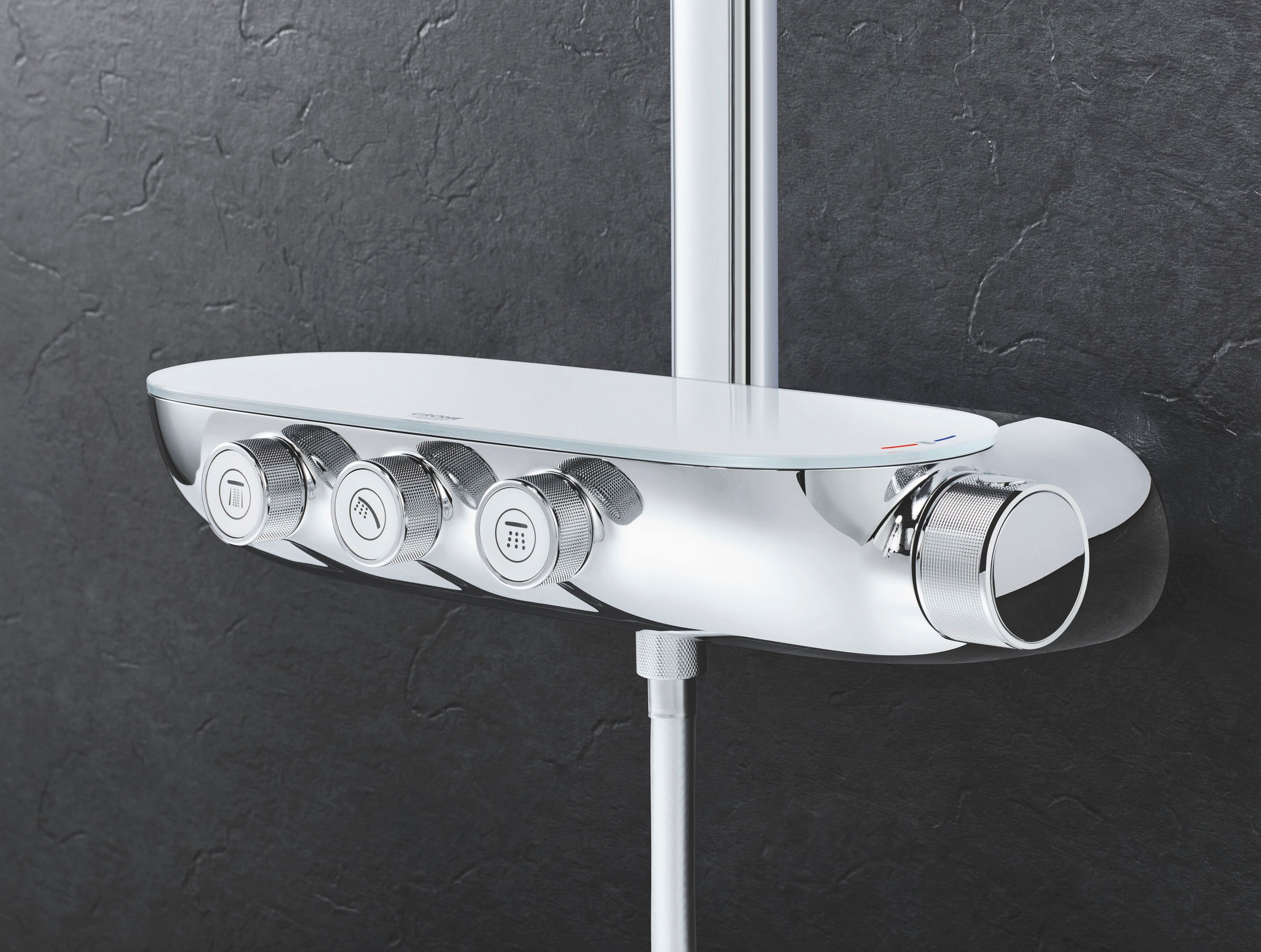 Grohe Duschsystem »Rainshower System SmartControl«, (Packung), mit langlebieger und scheinender Oberfläche