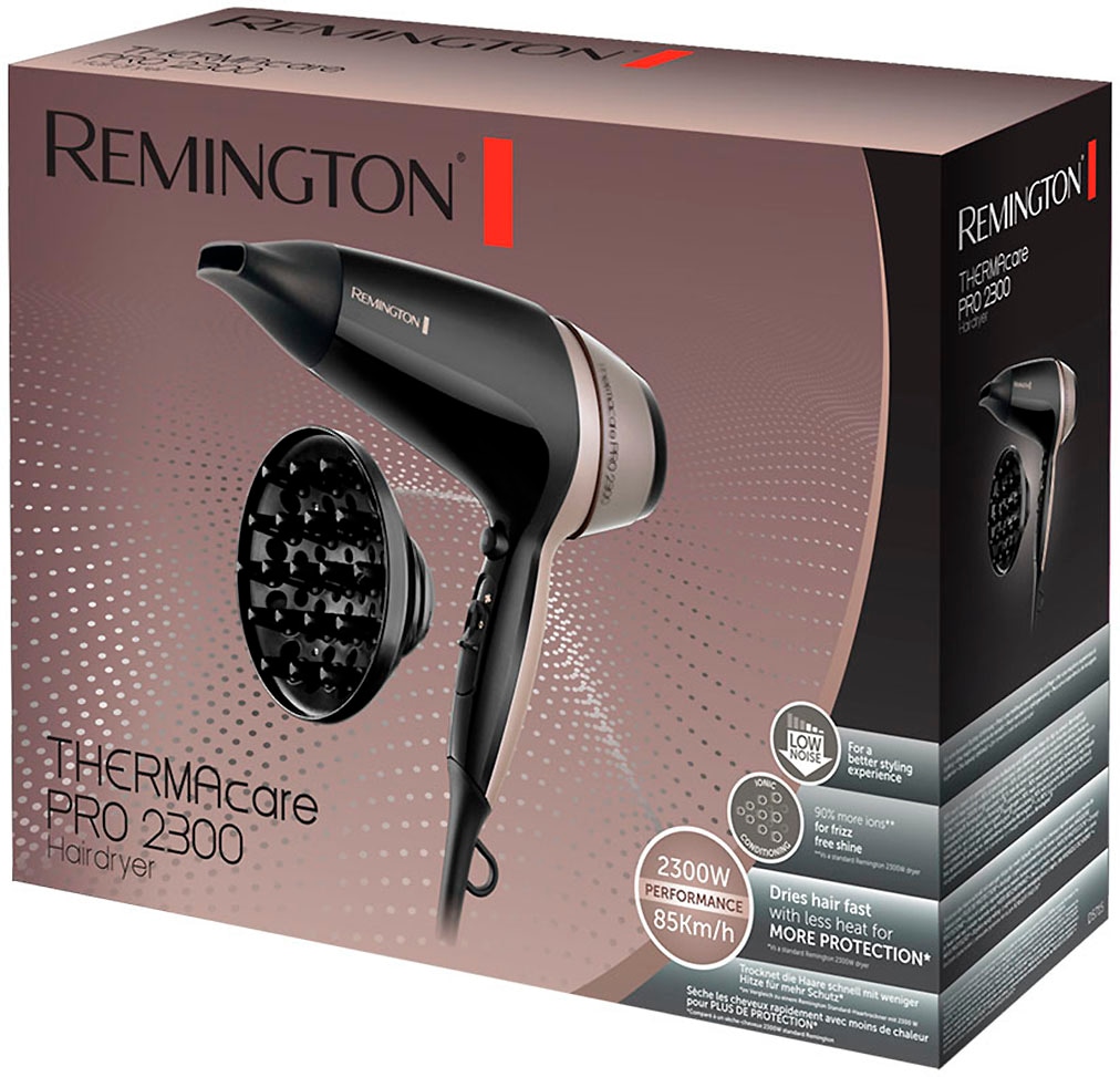 Remington Haartrockner »THERMAcare PRO 2300 (D5715)«, 2100 W, mit Ionenpflege, THERMAcare schnell, Keramik-Ionen-Ring + Diffusor