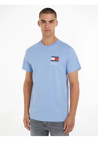 T-Shirt »TJM SLIM ESSENTIAL FLAG TEE EXT«, mit Rundhalsausschnitt