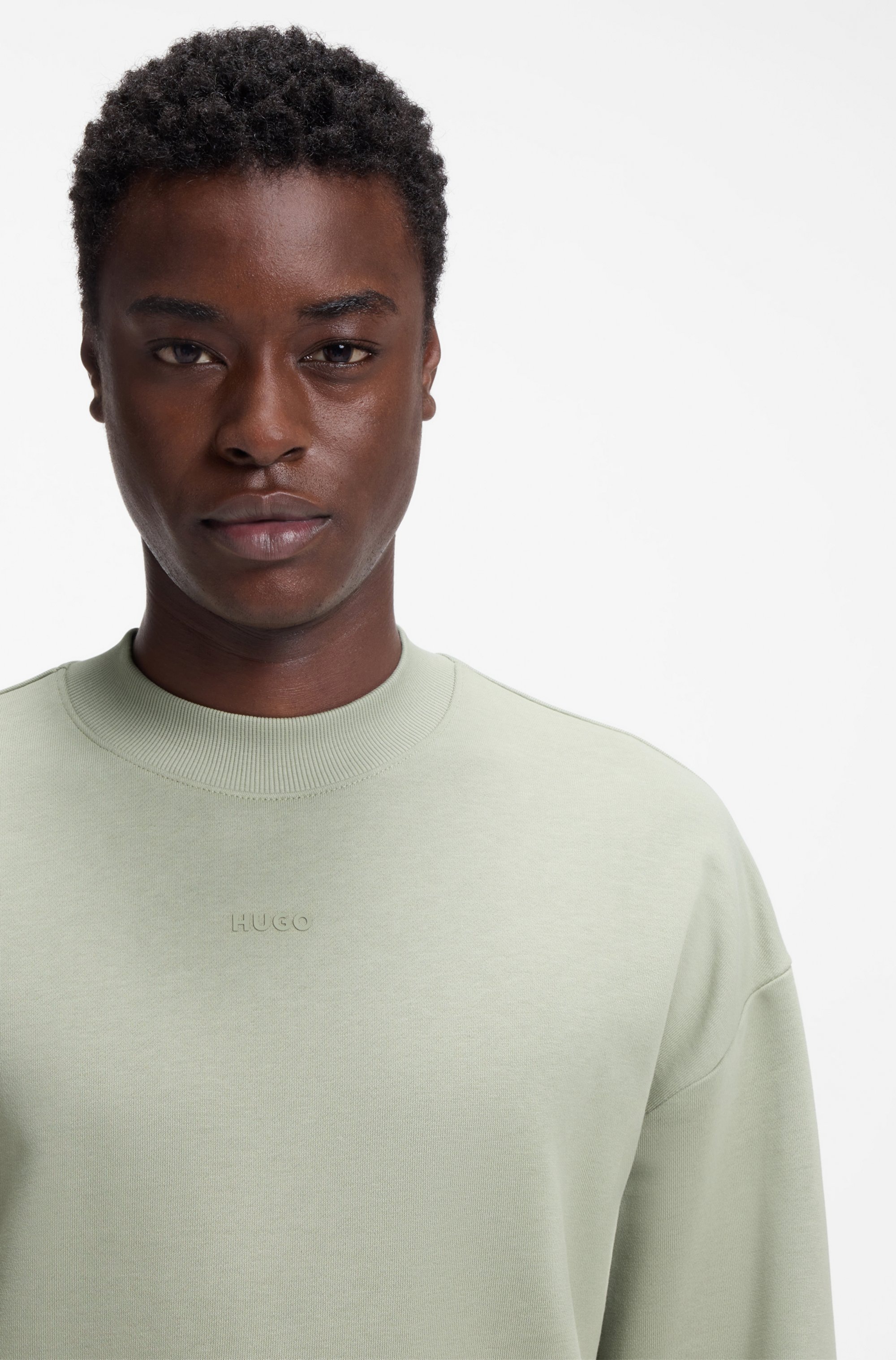 HUGO Sweatshirt "Dapocrew", Rundhalsausschnitt, Relaxed Fit, Logo-Druck günstig online kaufen