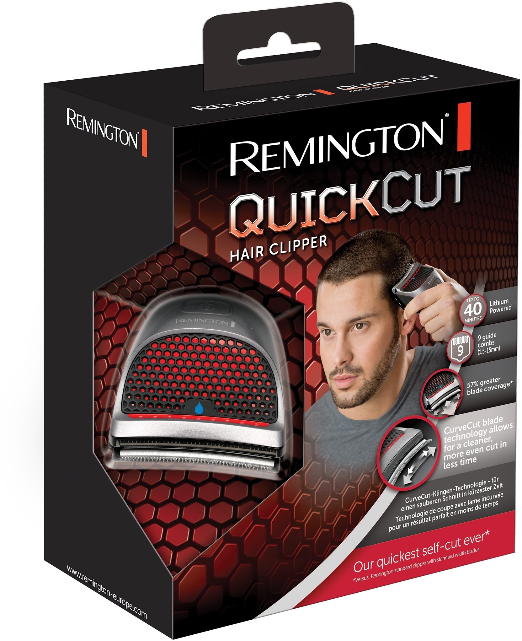 Bartschneider CurveCut-Klingen-Technologie mit Haar- BAUR QuickCut Haarschneider Rechnung Aufsätze, »HC4250«, und | Remington 9 per