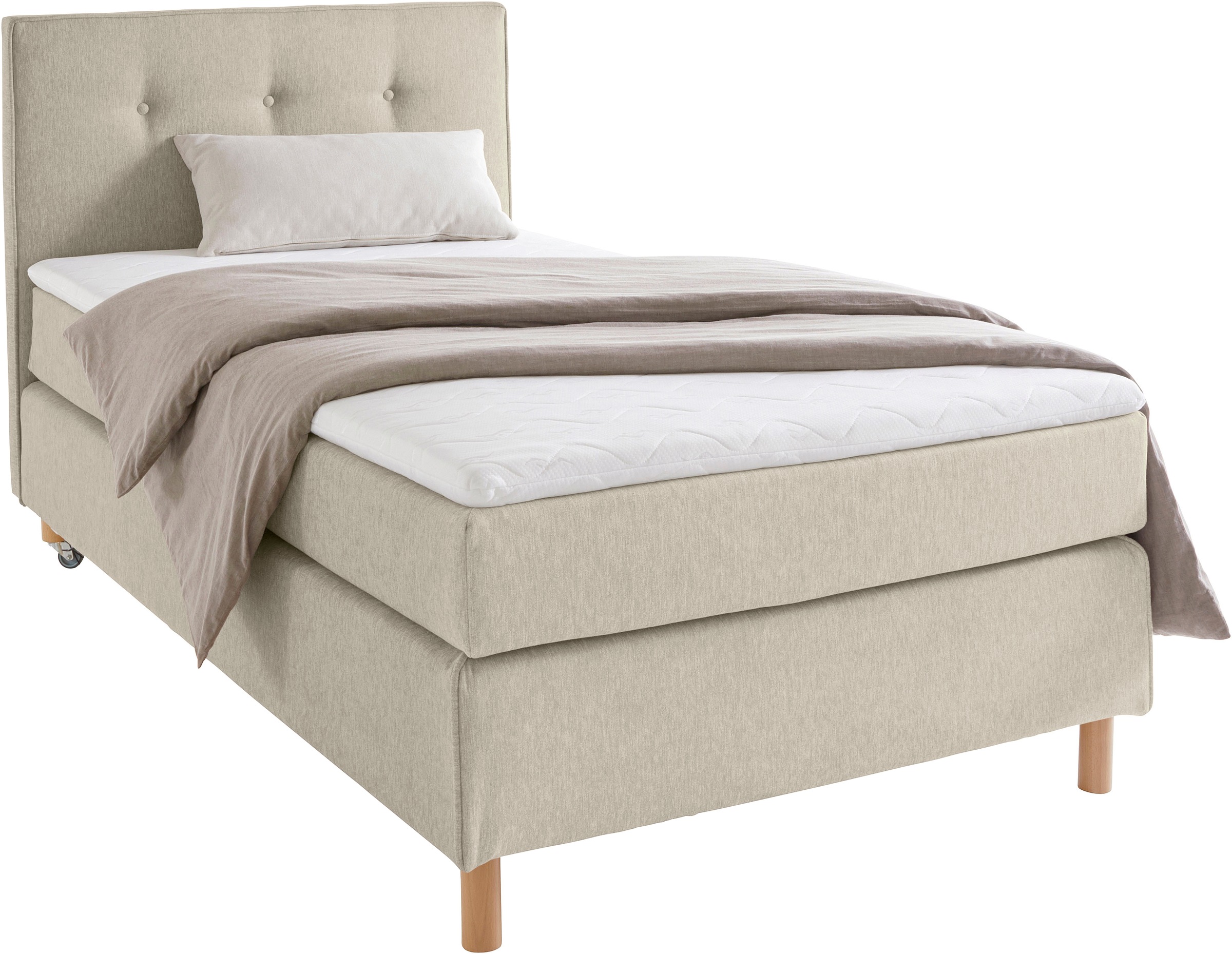 Home affaire Boxspringbett "Heimatblick 100x200cm beliebig erweiterbar zu D günstig online kaufen