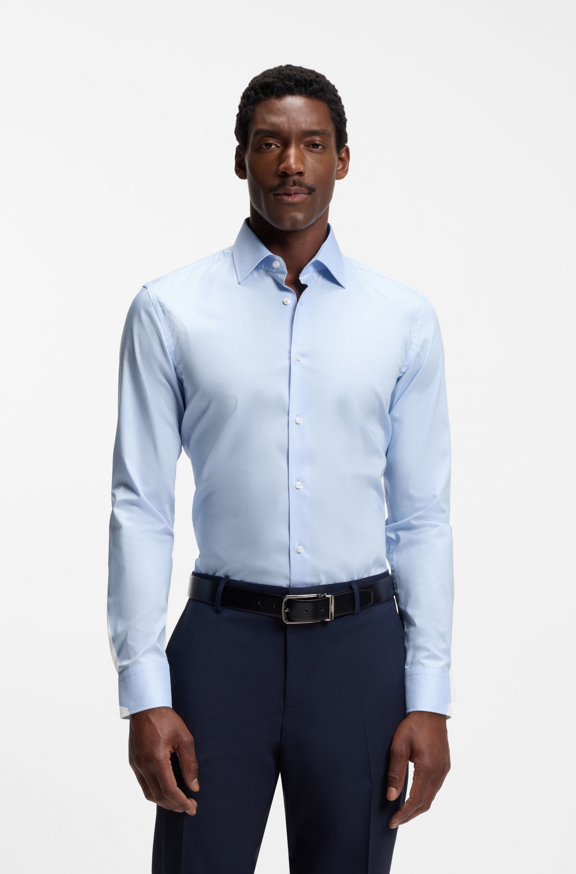 BOSS Kentkragen, Slim Fit, bügelleicht