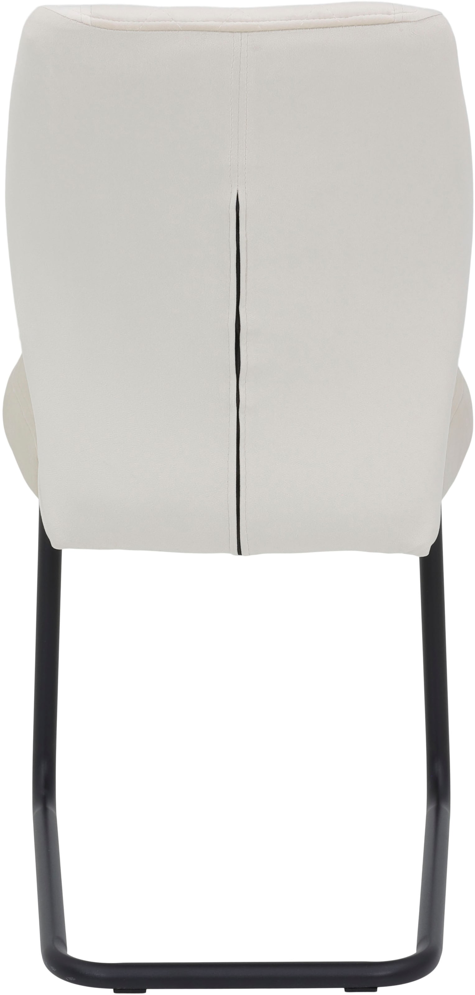 HELA Freischwinger »OSLO«, (Set), 4 St., Microfaser-Samtvelours, Freischwinger,Rautensteppung,Microfaser Samtvelour,140kg belastbar