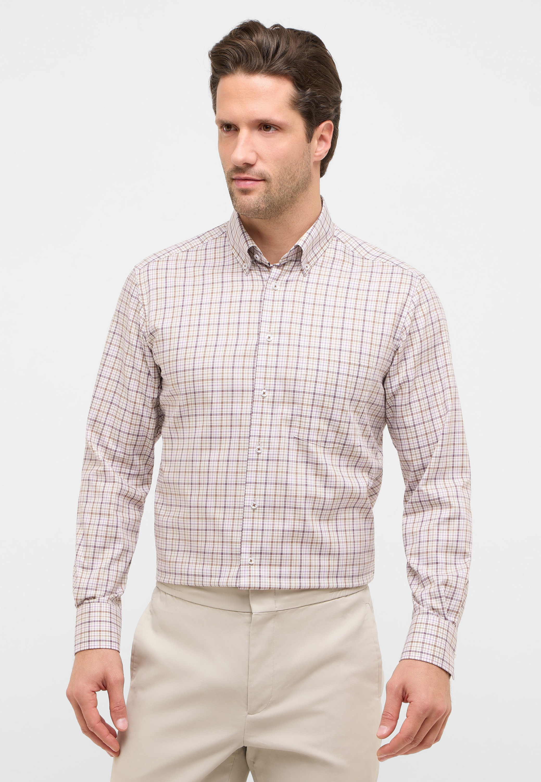 Eterna Langarmhemd »MODERN FIT« NON IRON (bügelfrei)