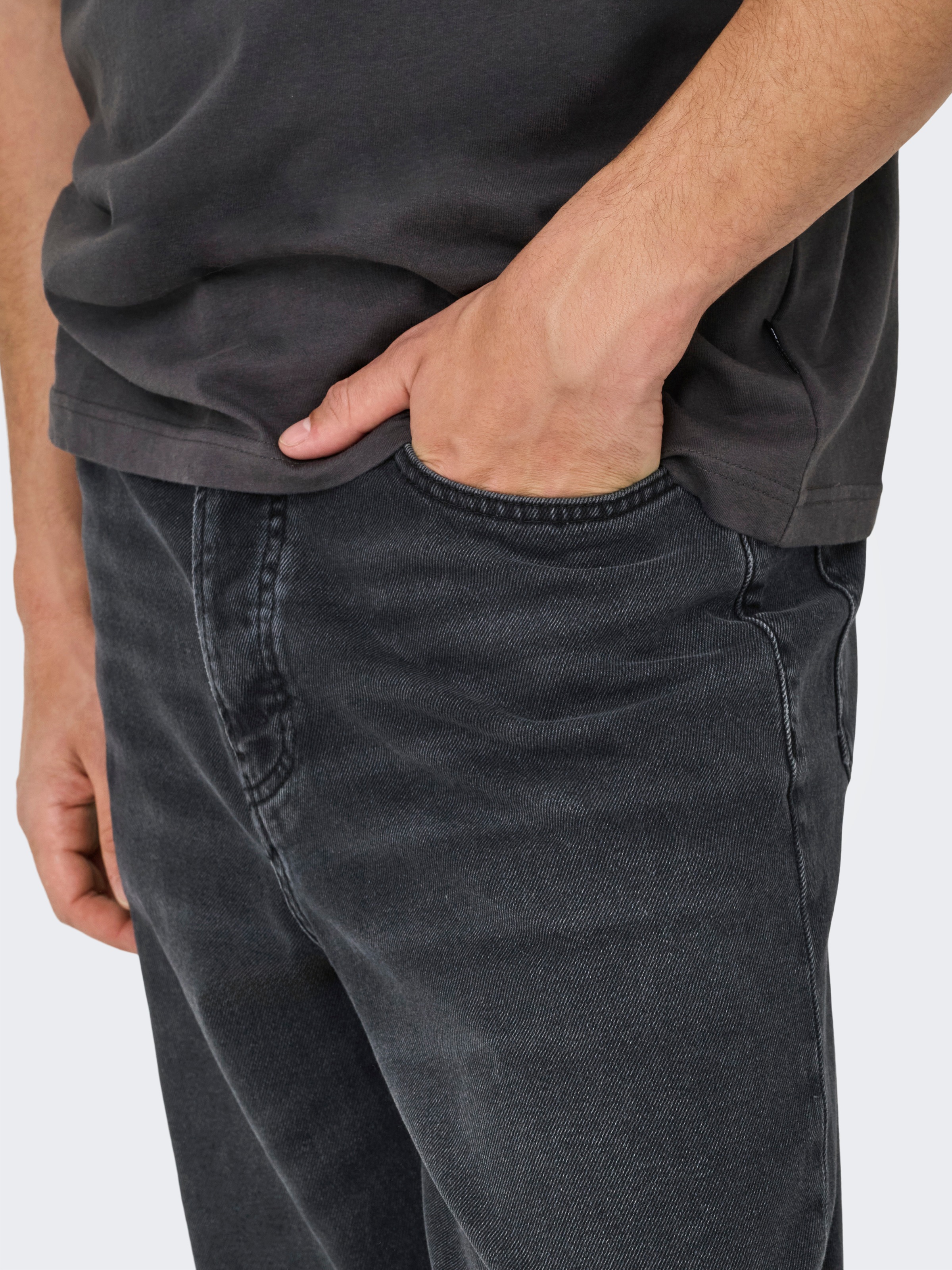 ONLY & SONS Relax-fit-Jeans "ONSFADE LOOSE BOX TAI DNM MU OTL" günstig online kaufen