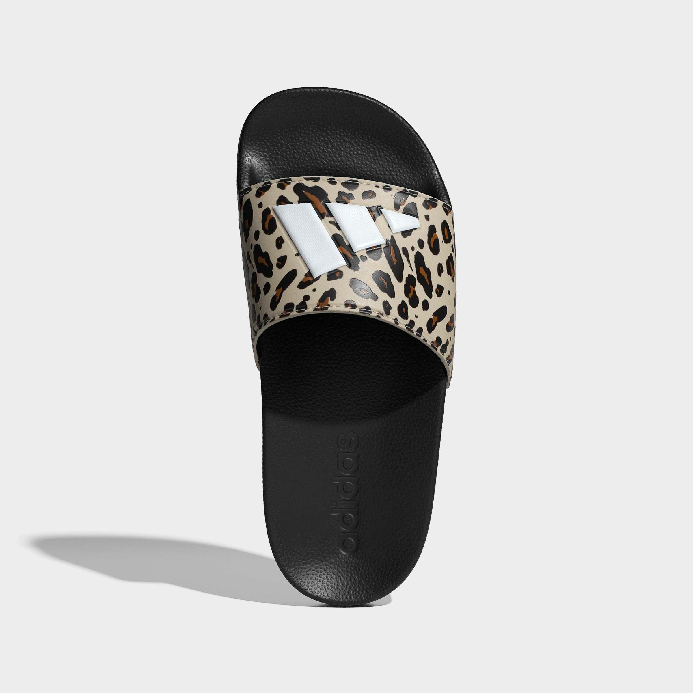 Badesandale ADIDAS SPORTSWEAR "ADILETTE SHOWER LOGO KIDS SANDALE", Mädchen, Gr. 35, crystal linen, core weiß, core schwarz, Synthetik, Schuhe, Badelatschen für Kinder & Jugendliche 3