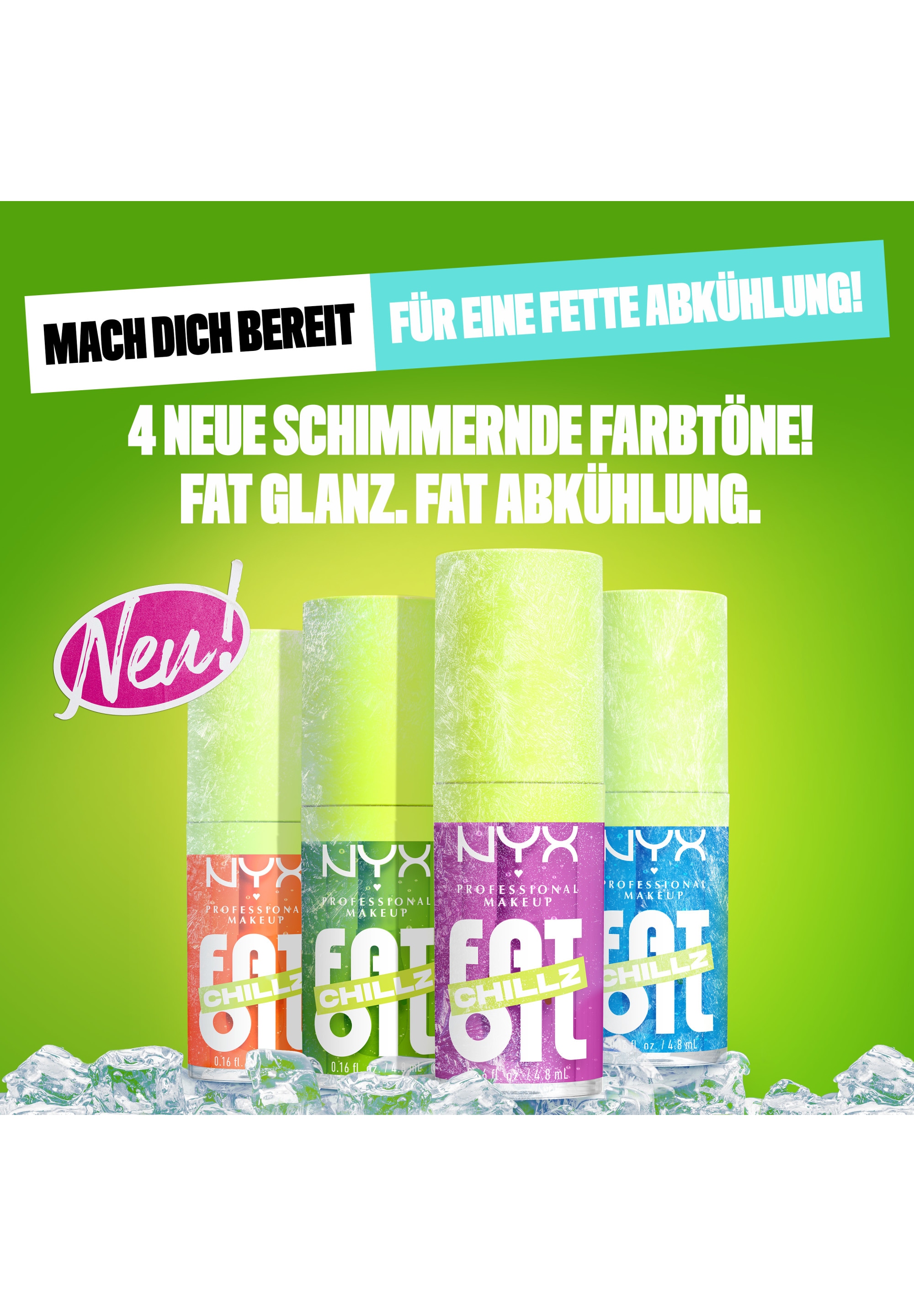 NYX PROFESSIONAL MAKEUP Lipgloss »FAT OIL LIP DRIP« mit intensiv-schimmerndem Finish, individuell aufbaubare Farbe