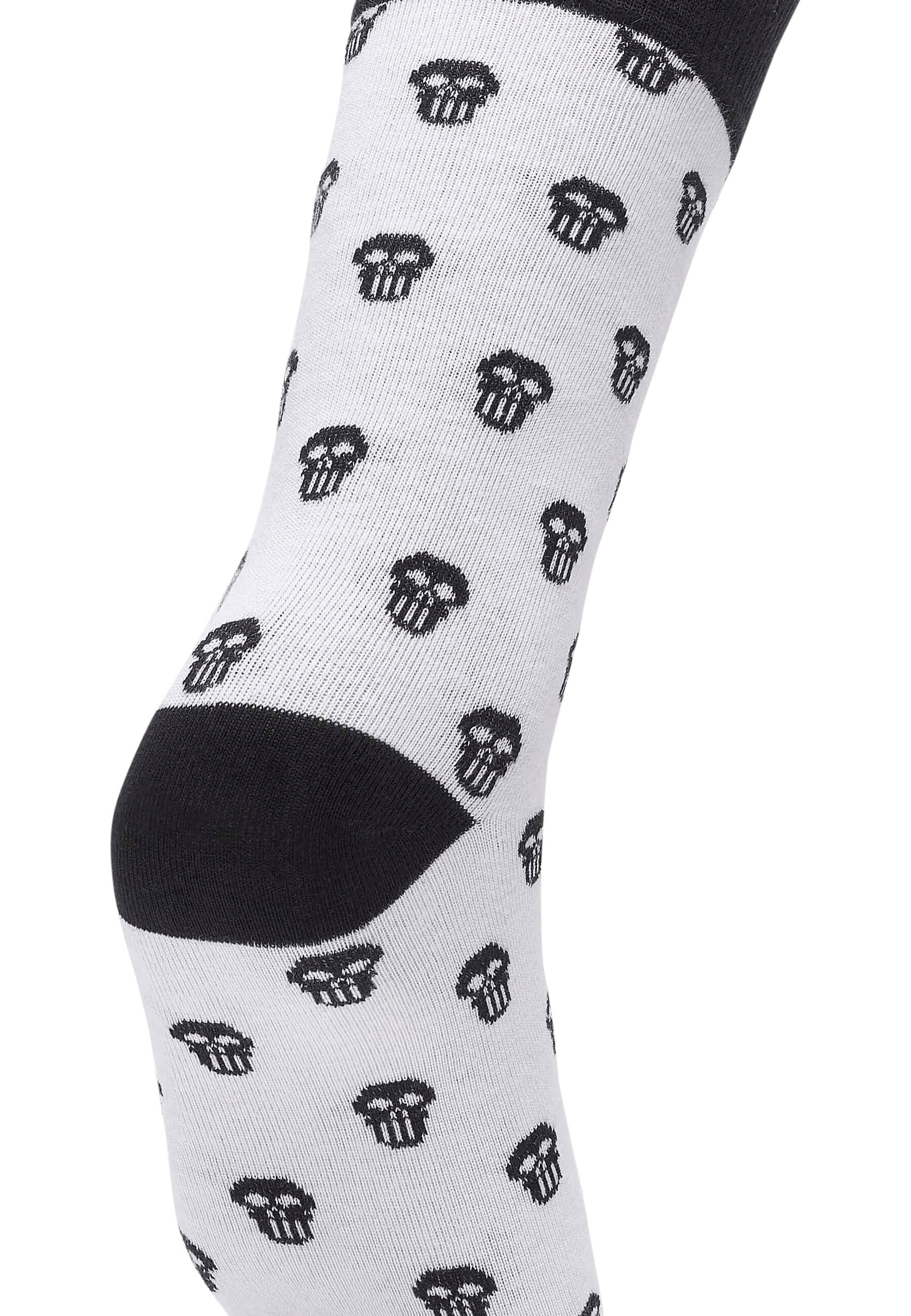URBAN CLASSICS Basicsocken »Urban Classics Unisex Skull Allover 2-Pack«, (1 Paar)