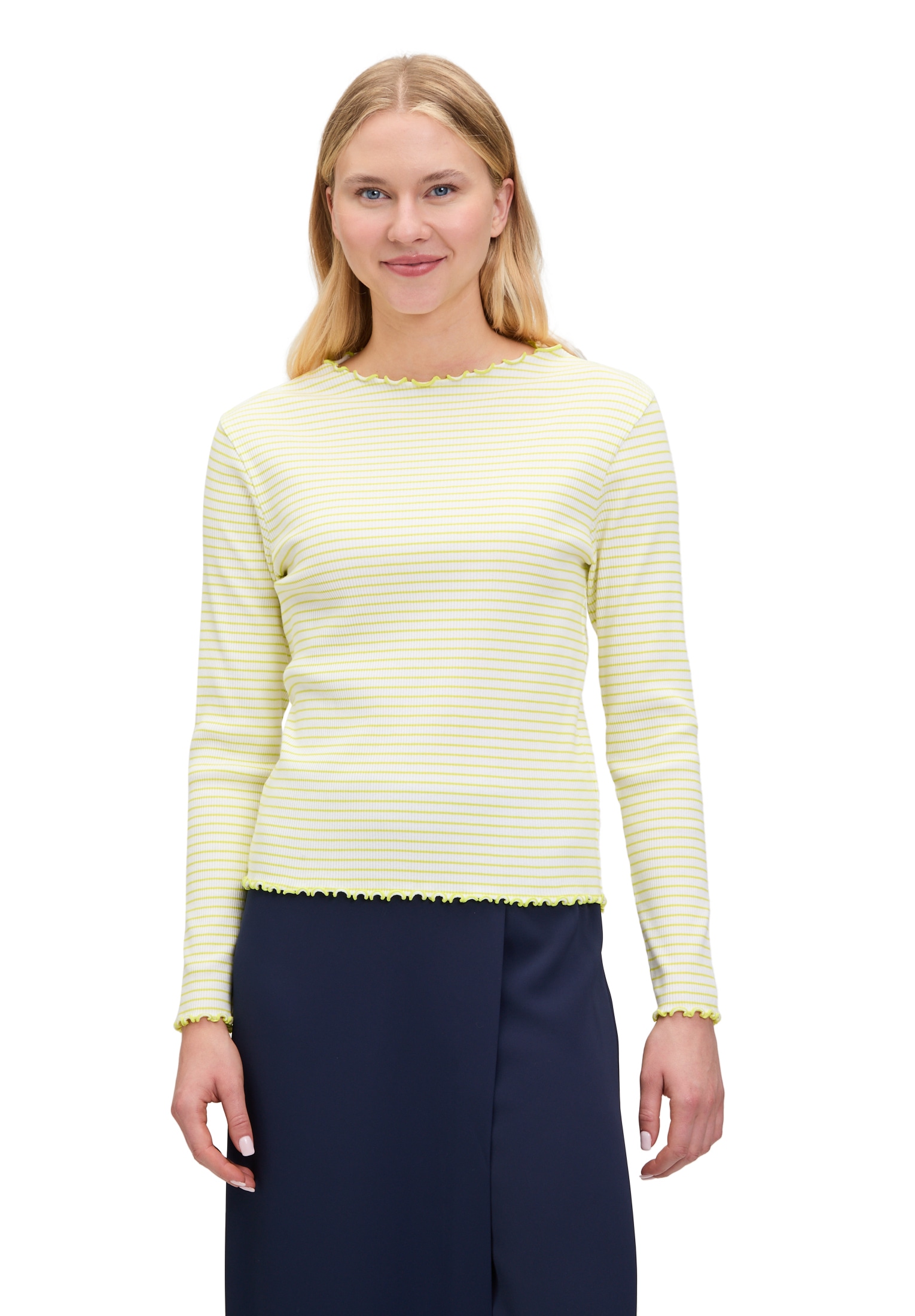 Cartoon Kurzarmshirt "Damen mit Kragen", 1 Stk. günstig online kaufen