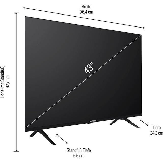 Telefunken HD, TV cm/43 BAUR Smart- | 108 4K »D43Q660M2CW«, Ultra Zoll, QLED-Fernseher