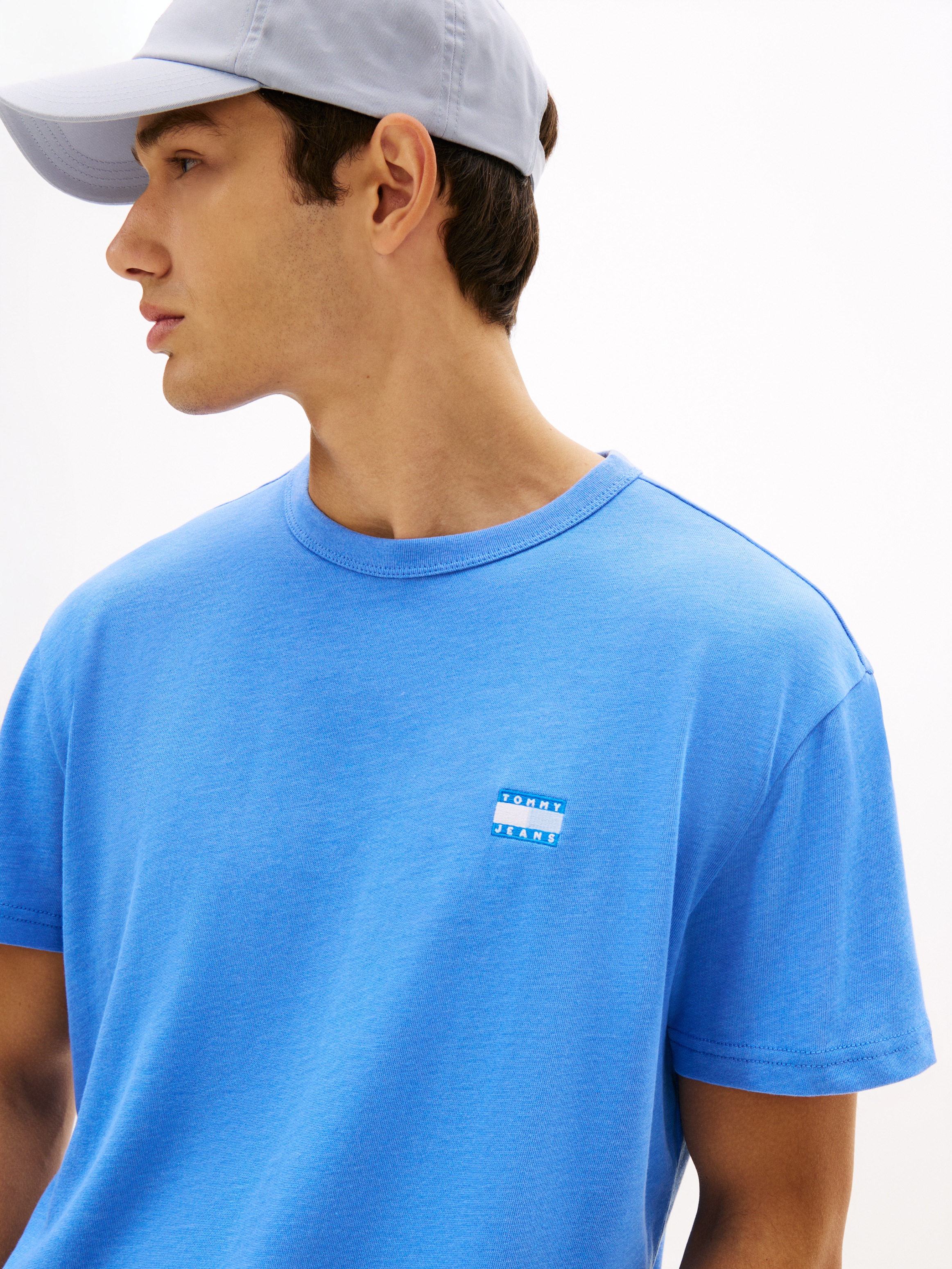 Tommy Jeans T-Shirt "TJM REG BADGE" Rundhals, Jersey, meliert, regular fit günstig online kaufen