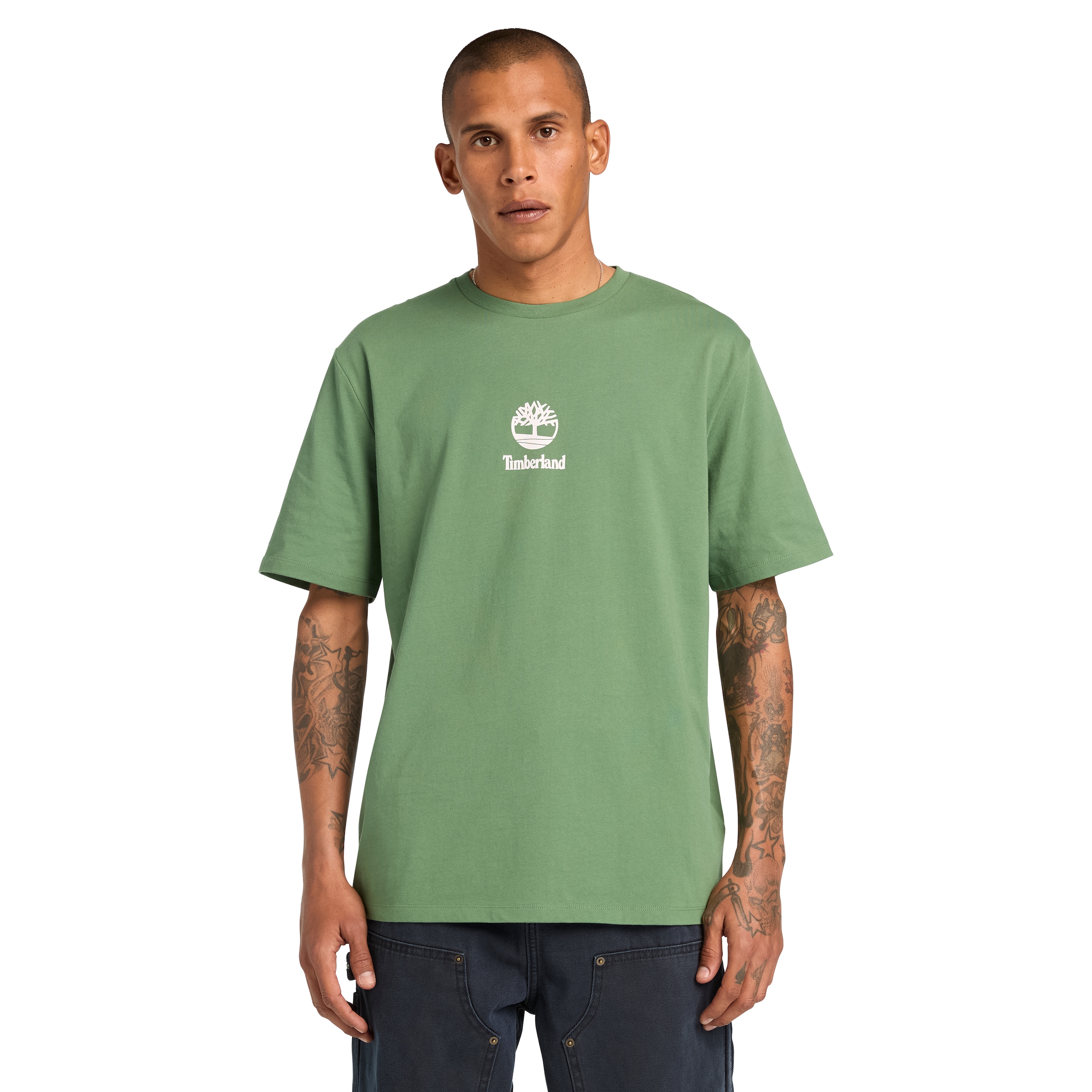 Timberland T-Shirt "Print Stack Logo Short Sleeve Tee" sportlicher Schnitt, günstig online kaufen