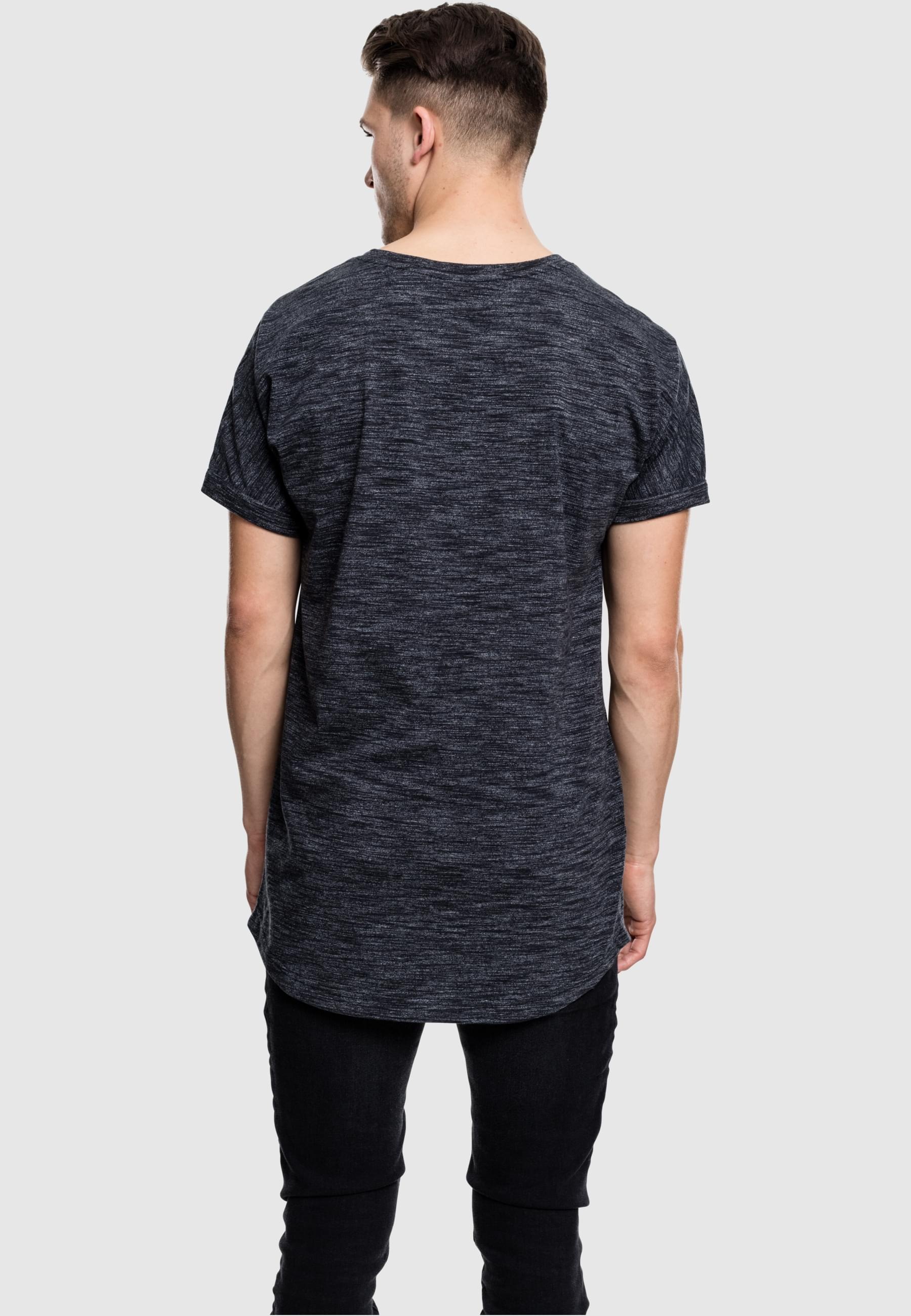 URBAN CLASSICS T-Shirt »Urban Classics Herren Long Space Dye Turn Up Tee«, (1 tlg.)
