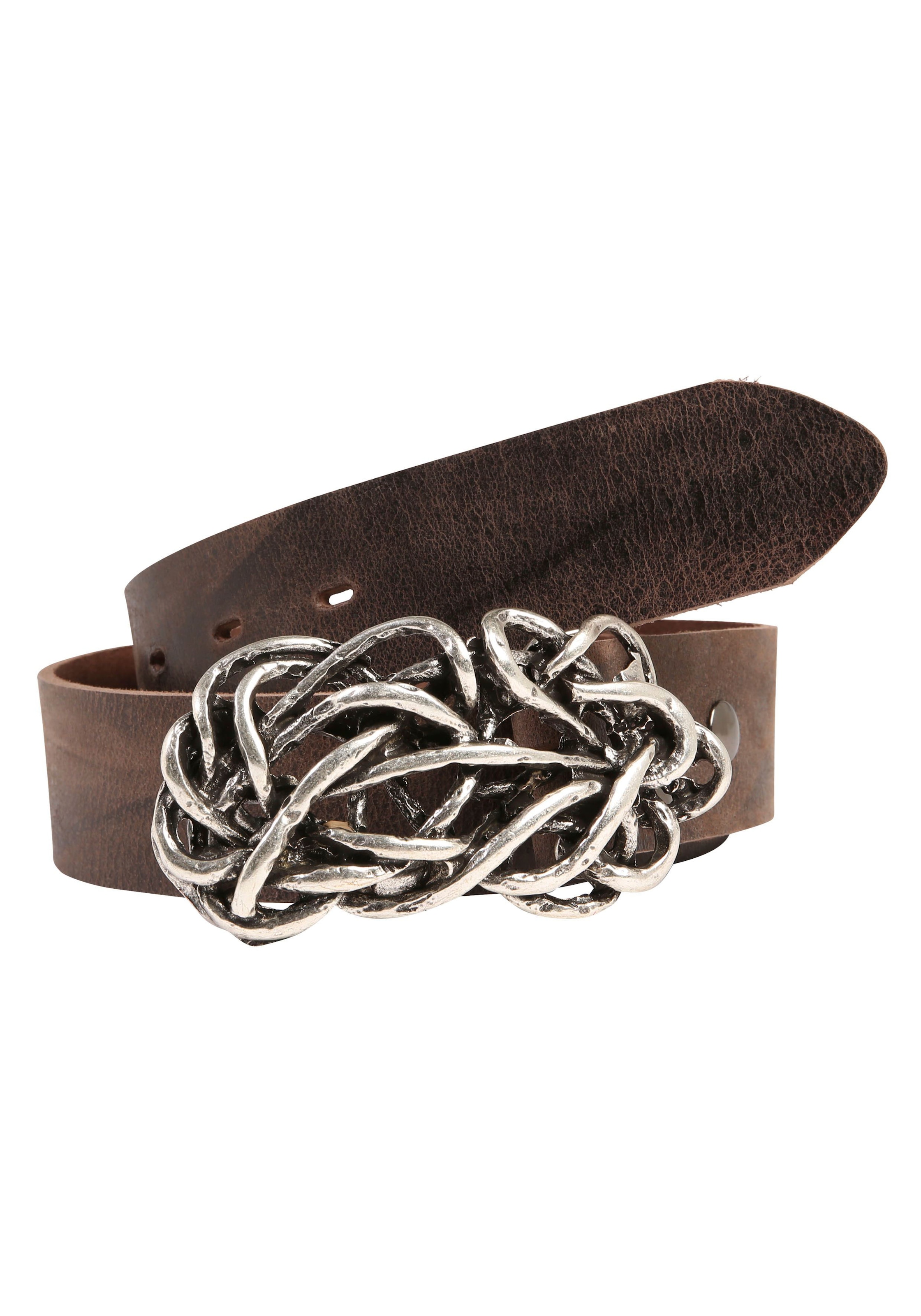 Rettungsring Gürtel Ledergürtel mit Koppelschließe in Knoten-Optik, wechsel günstig online kaufen