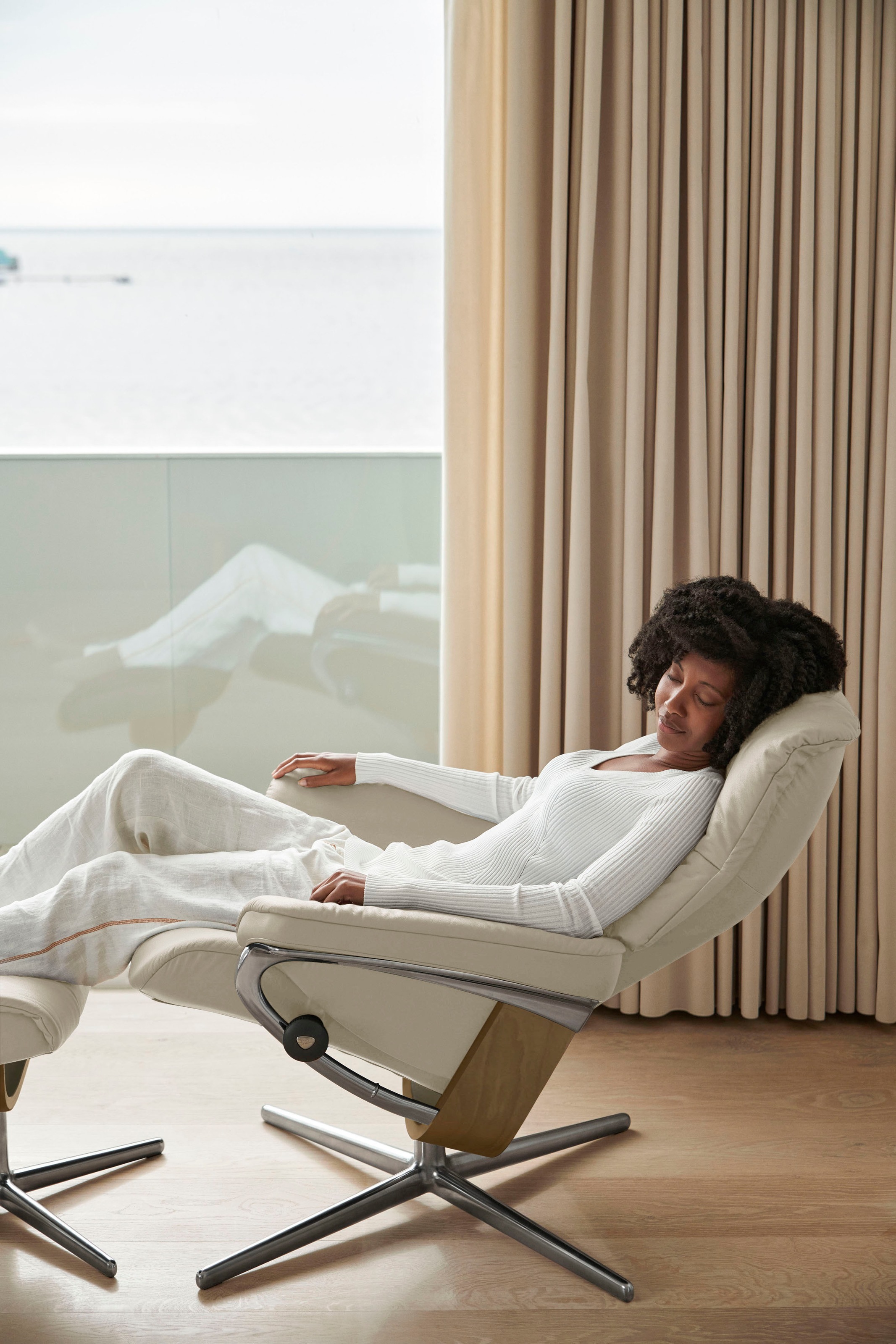 Stressless® Relaxsessel »Mayfair«, mit Cross Base, Größe S, M & L, Holzakzent Eiche