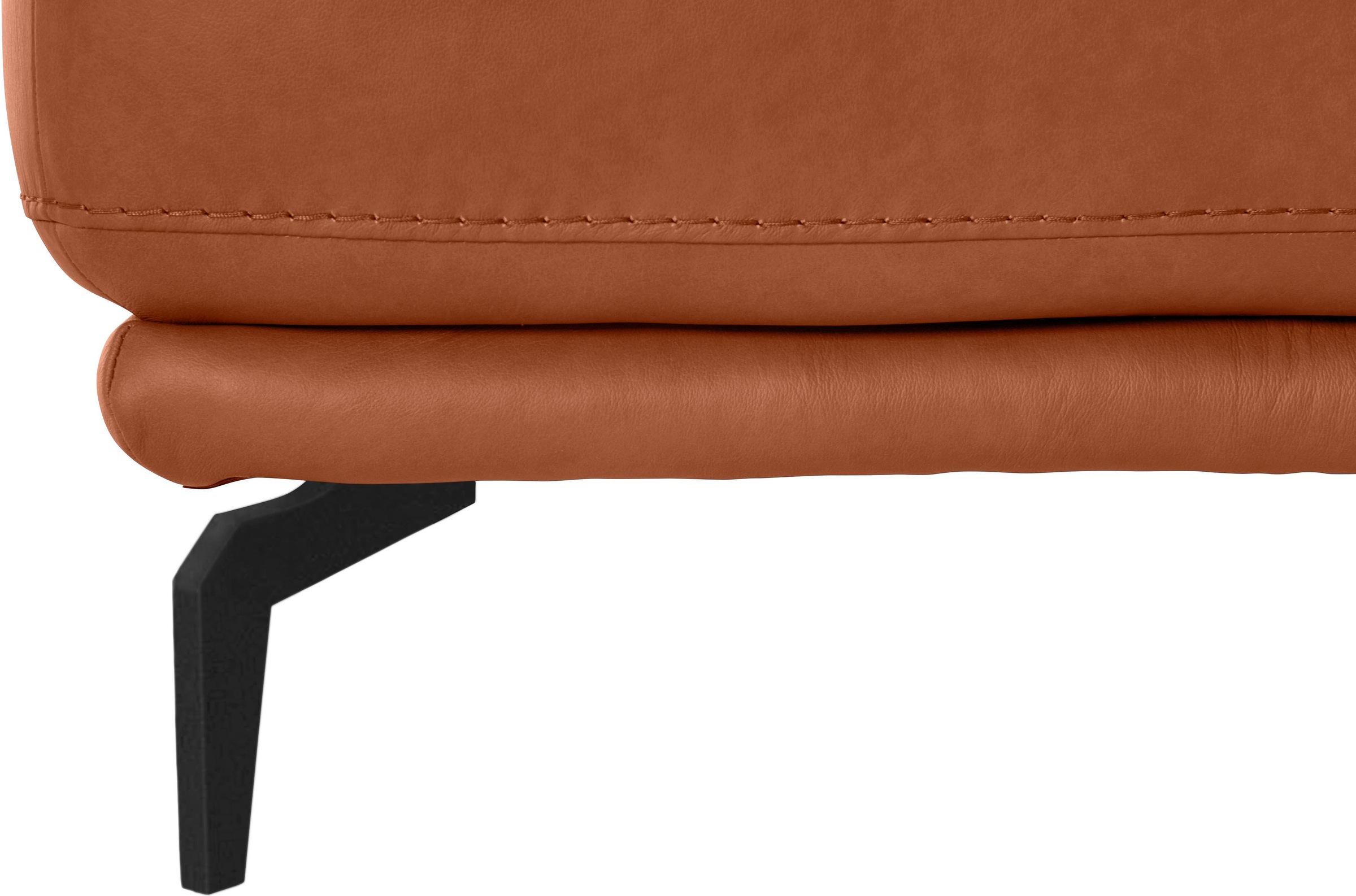 W.SCHILLIG Hocker »montanaa«, mit Metallfüßen in Schwarz pulverbeschichtet, Breite 71 cm