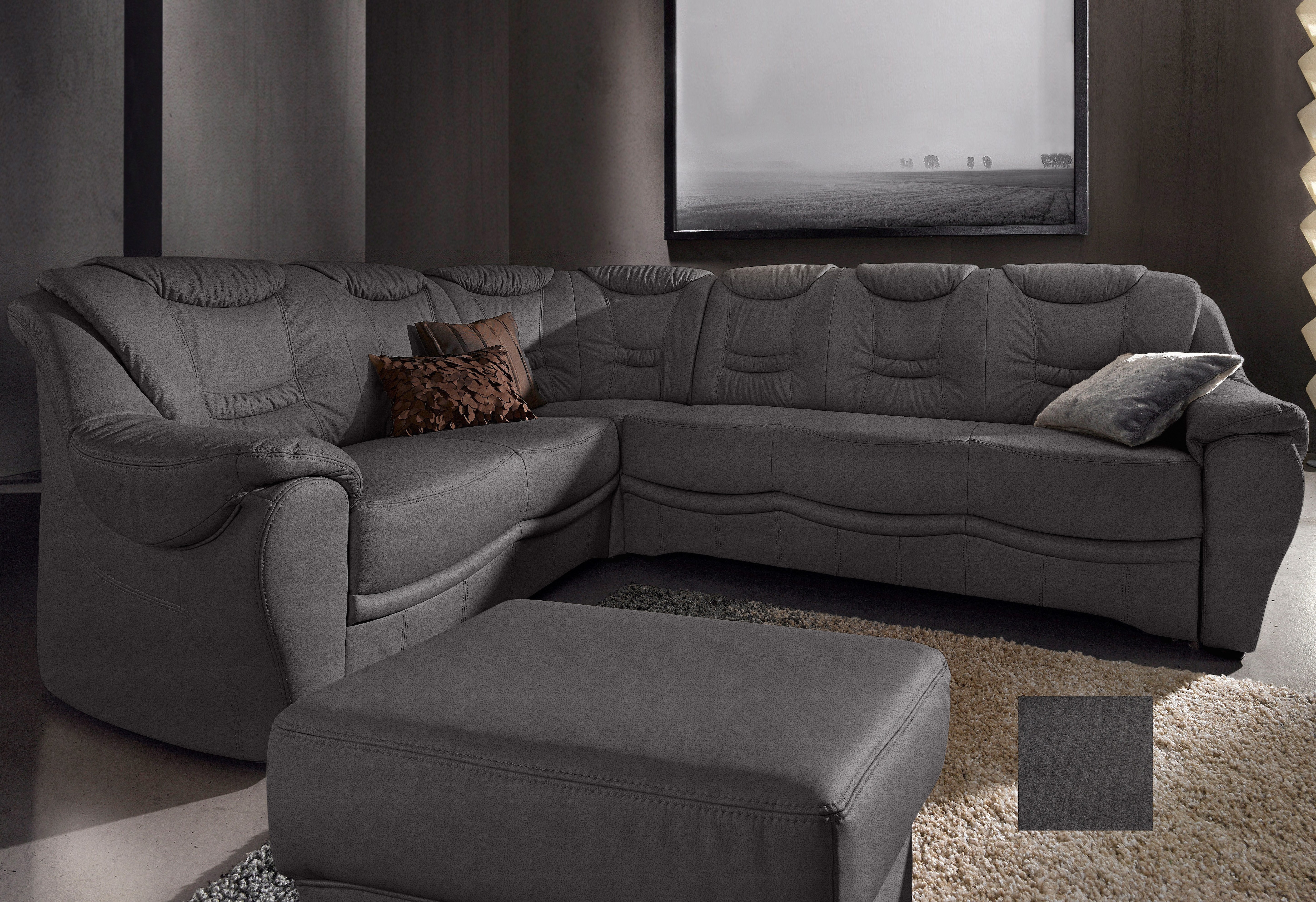 sit&more Ecksofa "Benson L-Form" wahlweise mit Schlaffunktion