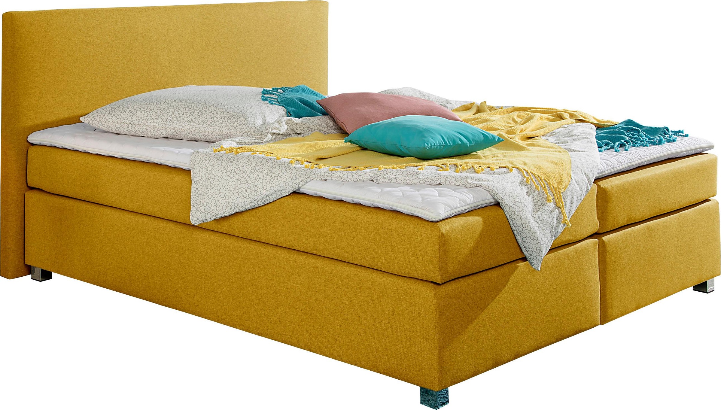 INOSIGN Boxspringbett »Eliana«, inkl. Topper, in 4 Breiten, 3 Matratzenarten und 2 Härtegraden