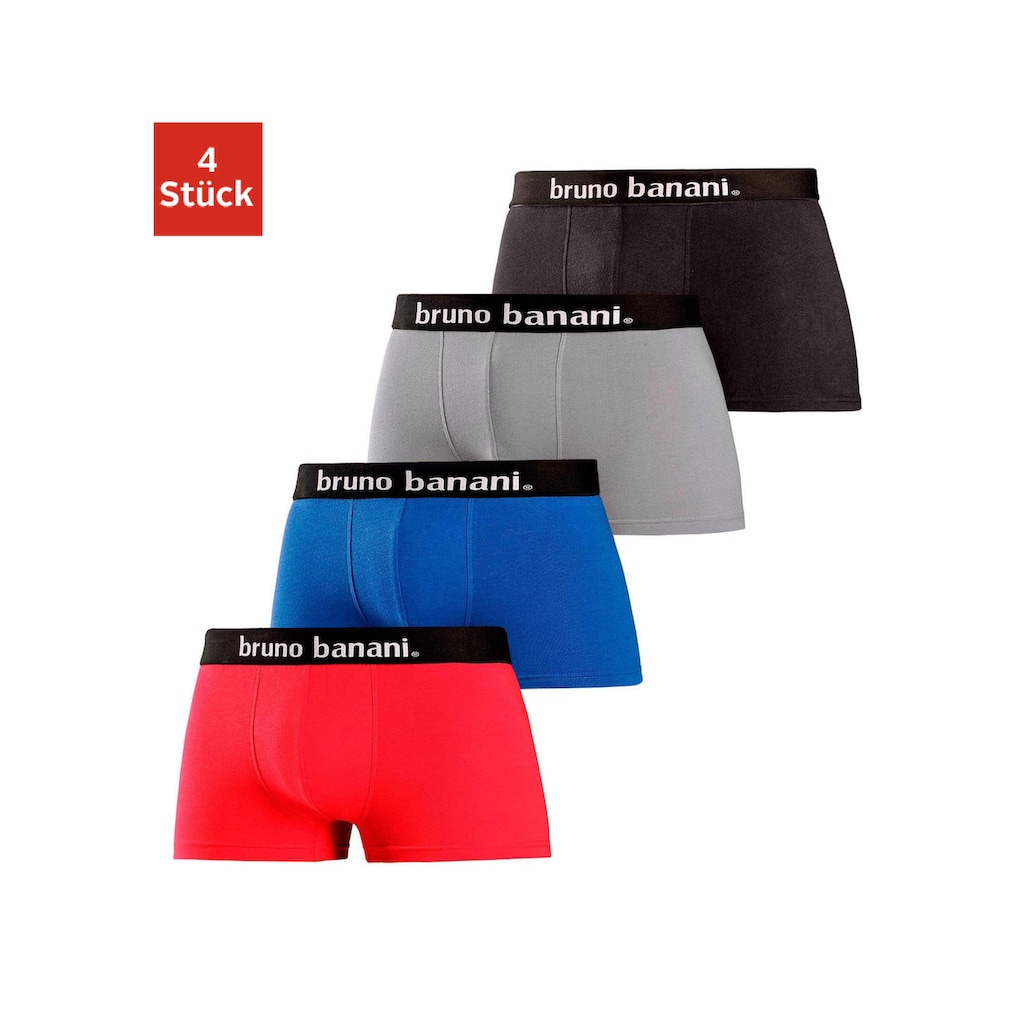 Bruno Banani Boxershorts, (Packung, 4 St.)